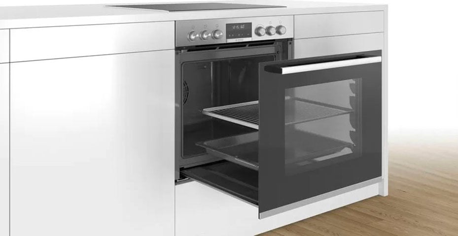 BOSCH Induktions Herd-Set »HEB578BS1«, mit Backwagen, Pyrolyse-Selbstreinigung