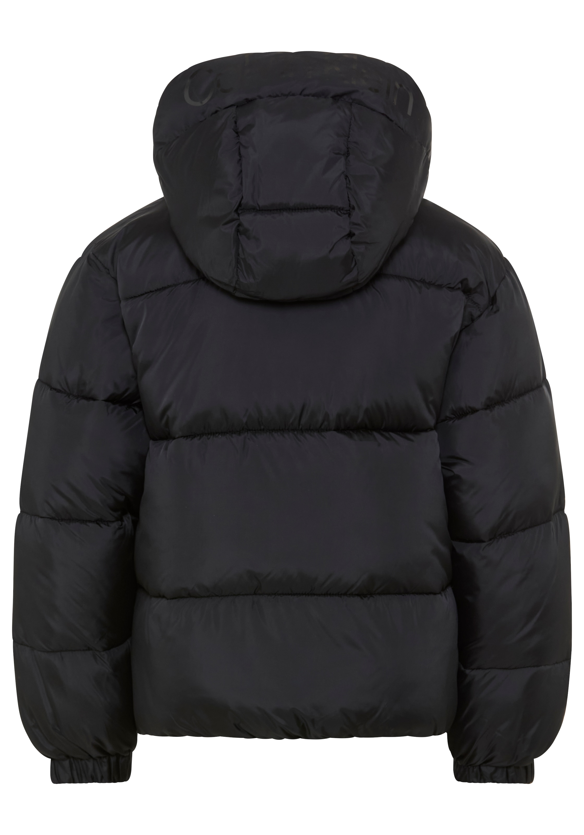 Calvin Klein Jeans Steppjacke mit Kapuze abnehmbare Kapuze, Regular Fit, Logostickerei