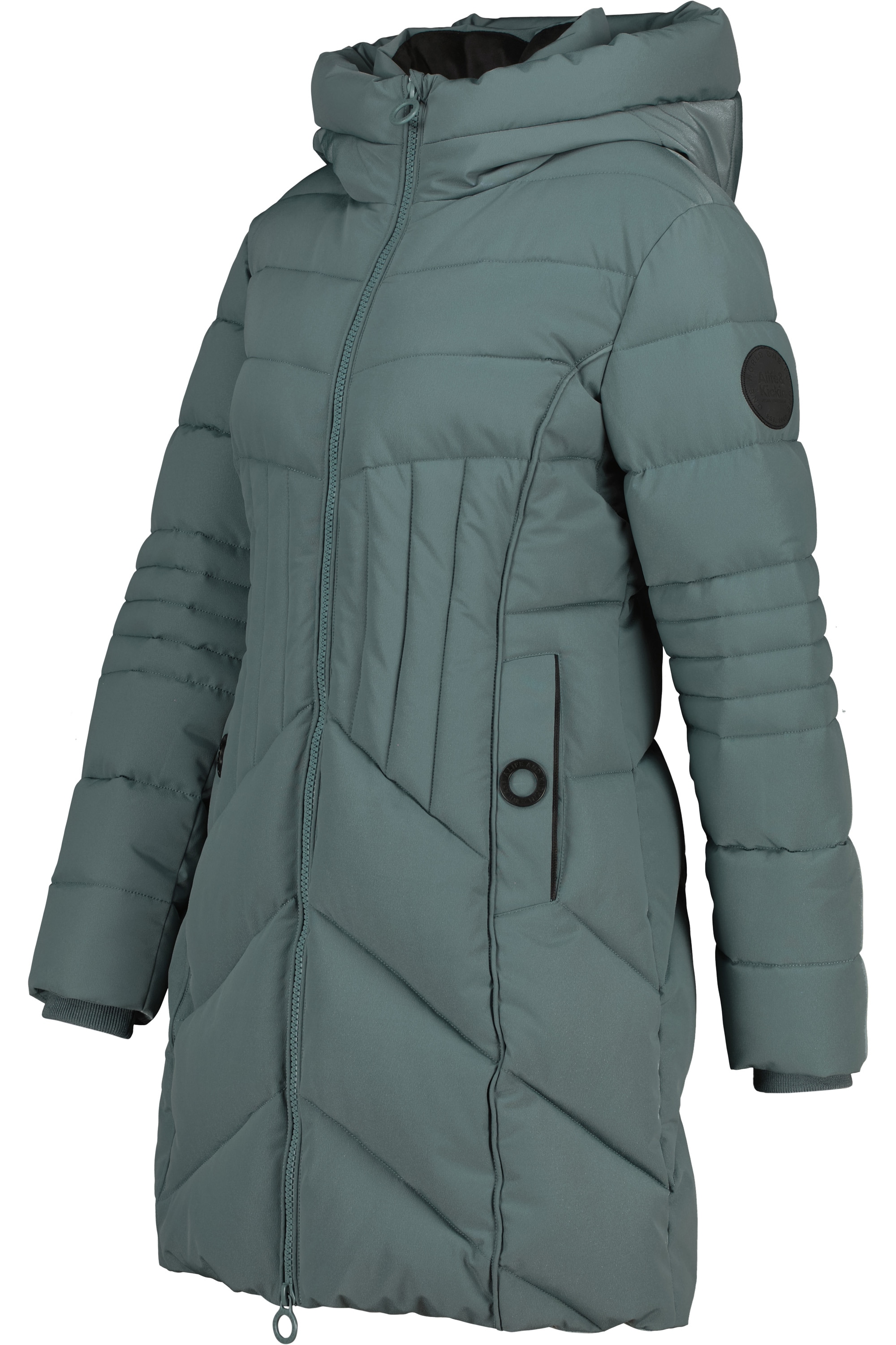 Alife & Kickin Winterjacke »Damen PriscillaAK A«, mit Kapuze, Gefütterter kurzer Mantel mit figurbetonter Passform und 2-Wege-Zip