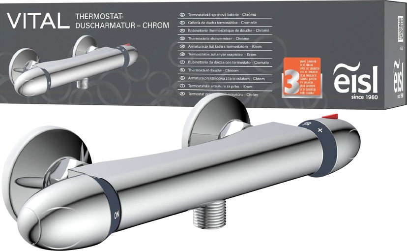 Duscharmatur »VITAL«, mit Thermostat, Mischbatterie Dusche, Duschthermostat in Chrom