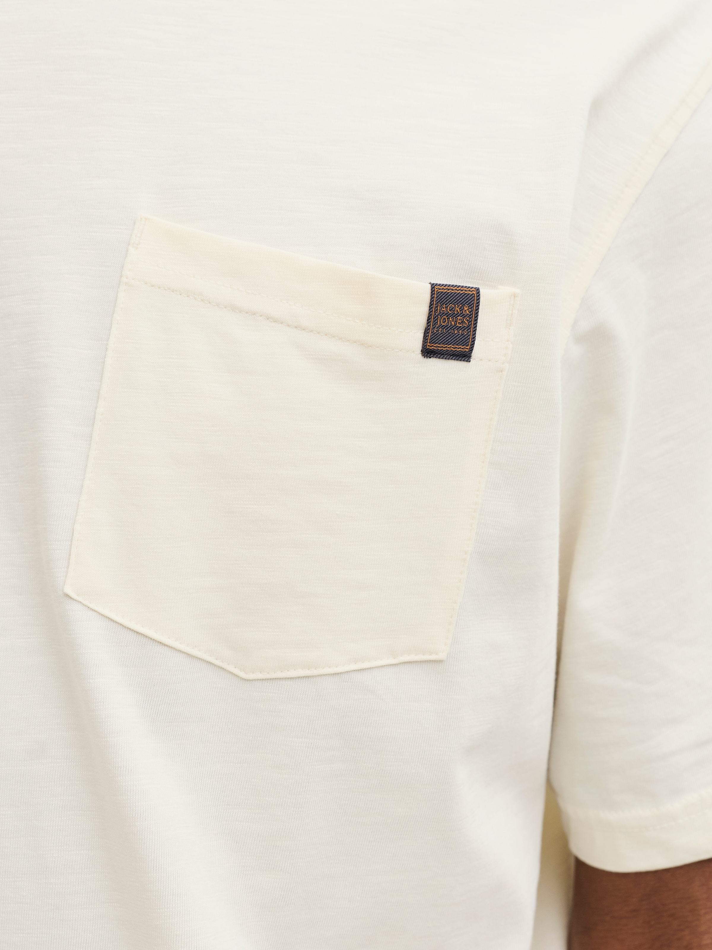 Jack & Jones Kurzarmshirt »JJEDOVER SLUB TEE SS NOOS« Baumwollmischung, relaxed fit