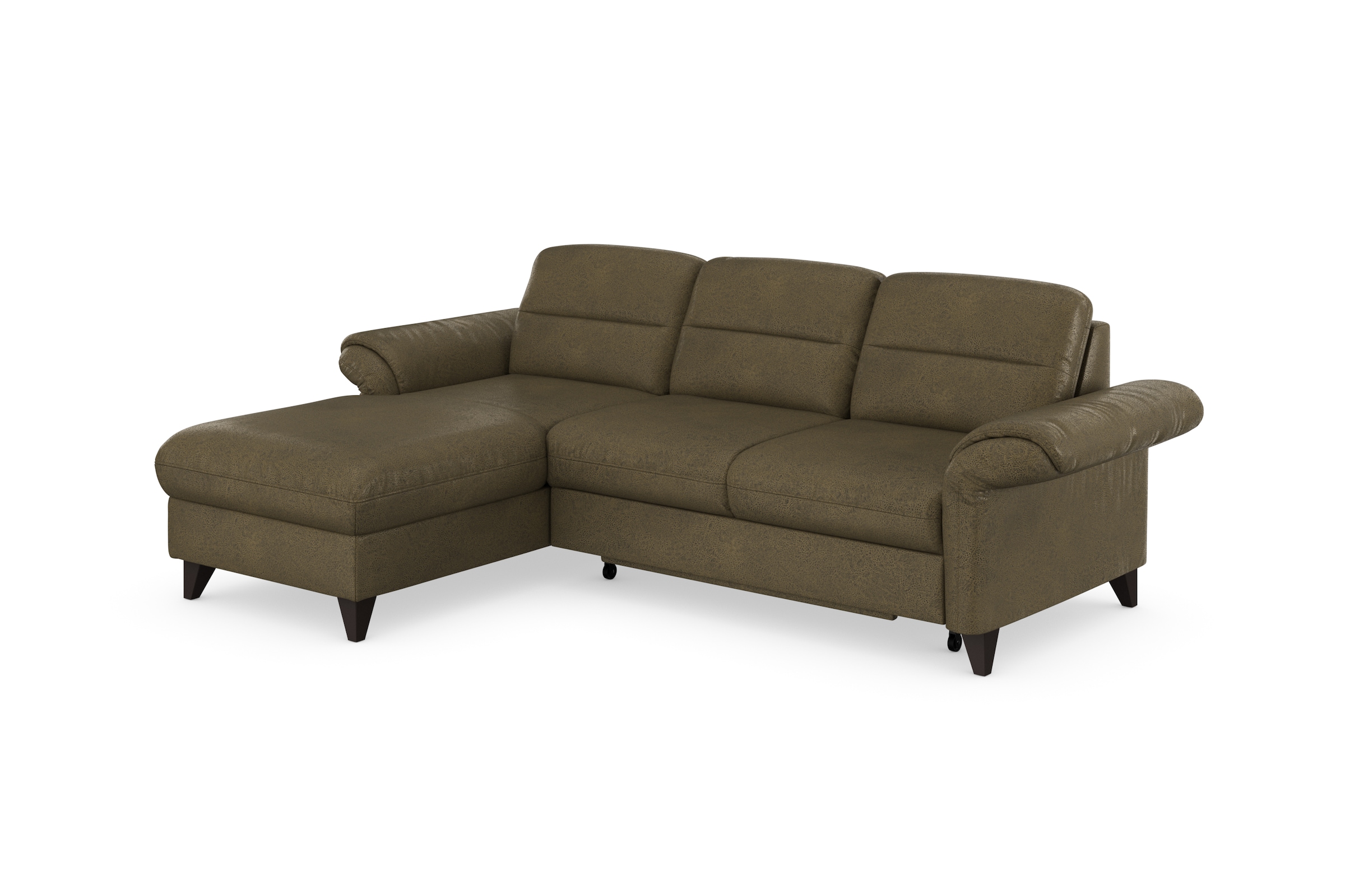 sit&more Ecksofa »Mellum L-Form«, Federkern, wahlweise mit Bettfunktion, Bettkasten und Armteilfunktion