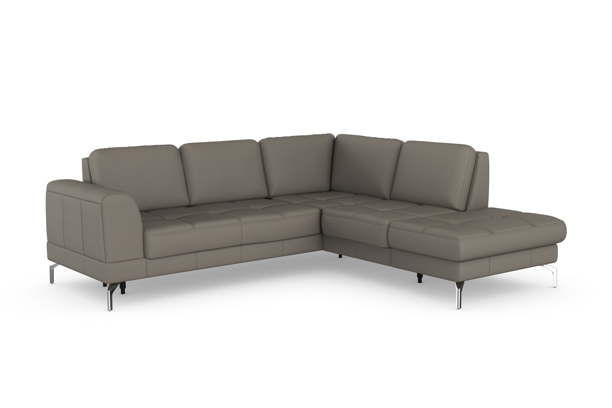 sit&more Ecksofa »Bendigo L-Form«, inklusive Sitztiefenverstellung, Bodenfreiheit 15 cm, in 2 Fußfarben