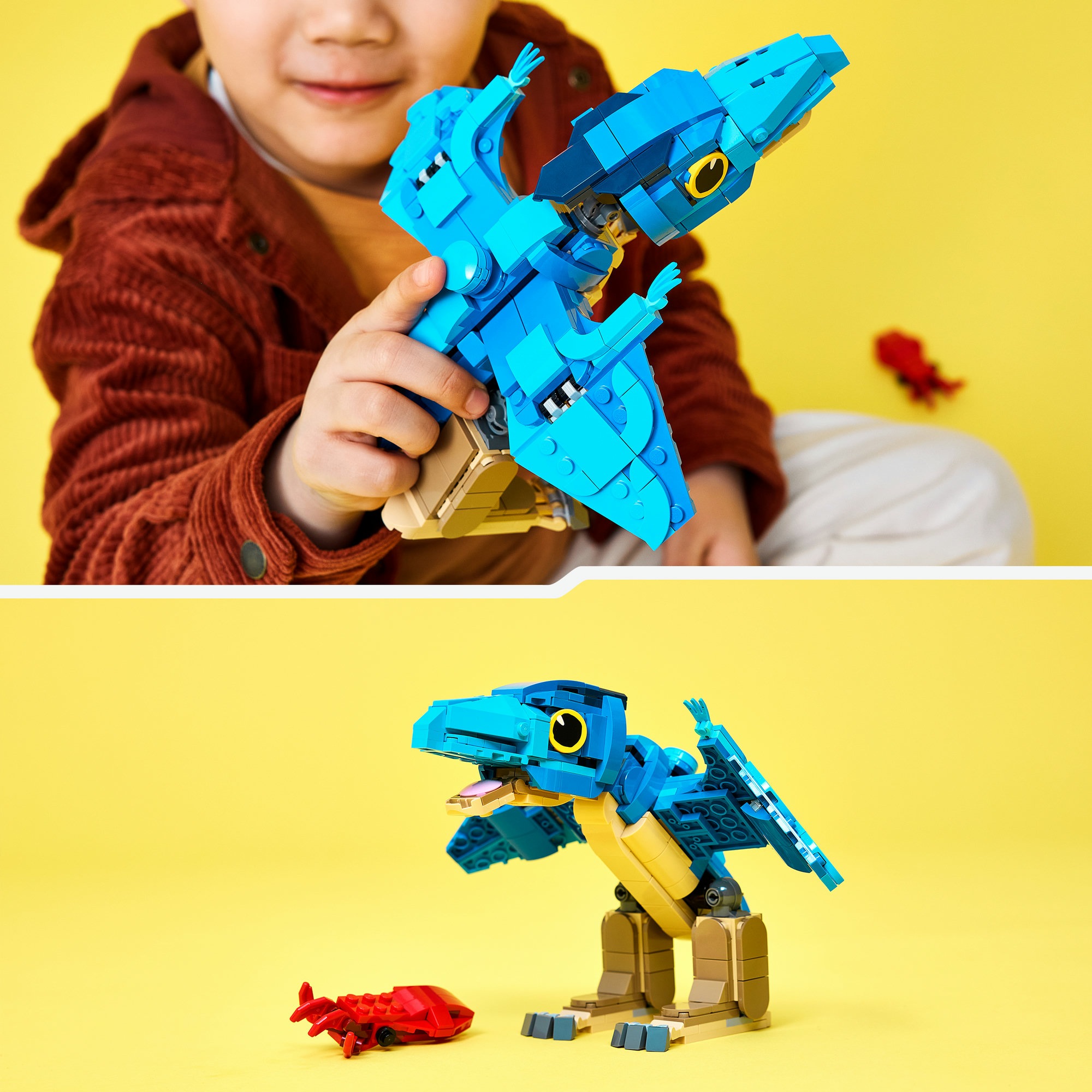 LEGO® Konstruktionsspielsteine »Baby-Dinosaurier: Pteranodon (77977), LEGO Jurassic World« Made in Europe