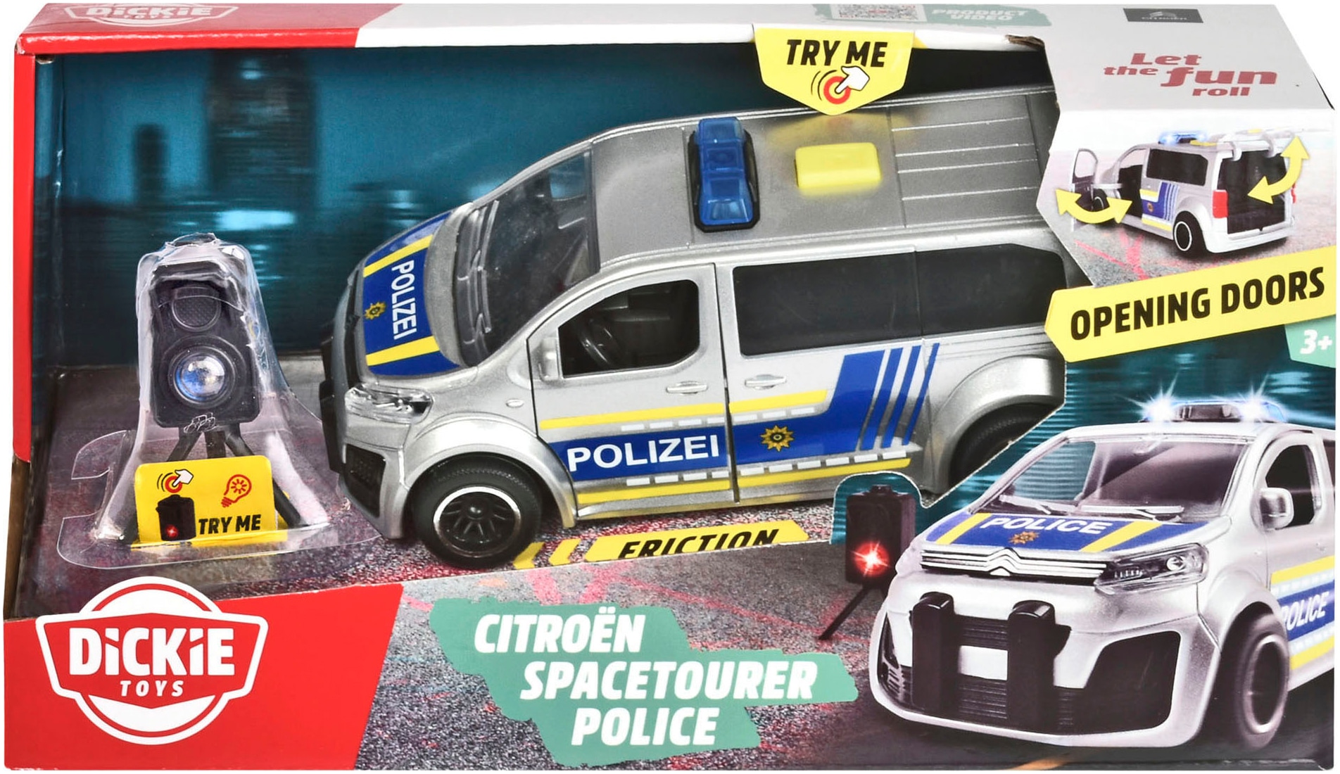 Dickie Toys Spielzeug-Polizei »Citroën SpaceTourer«, mit Licht und Sound