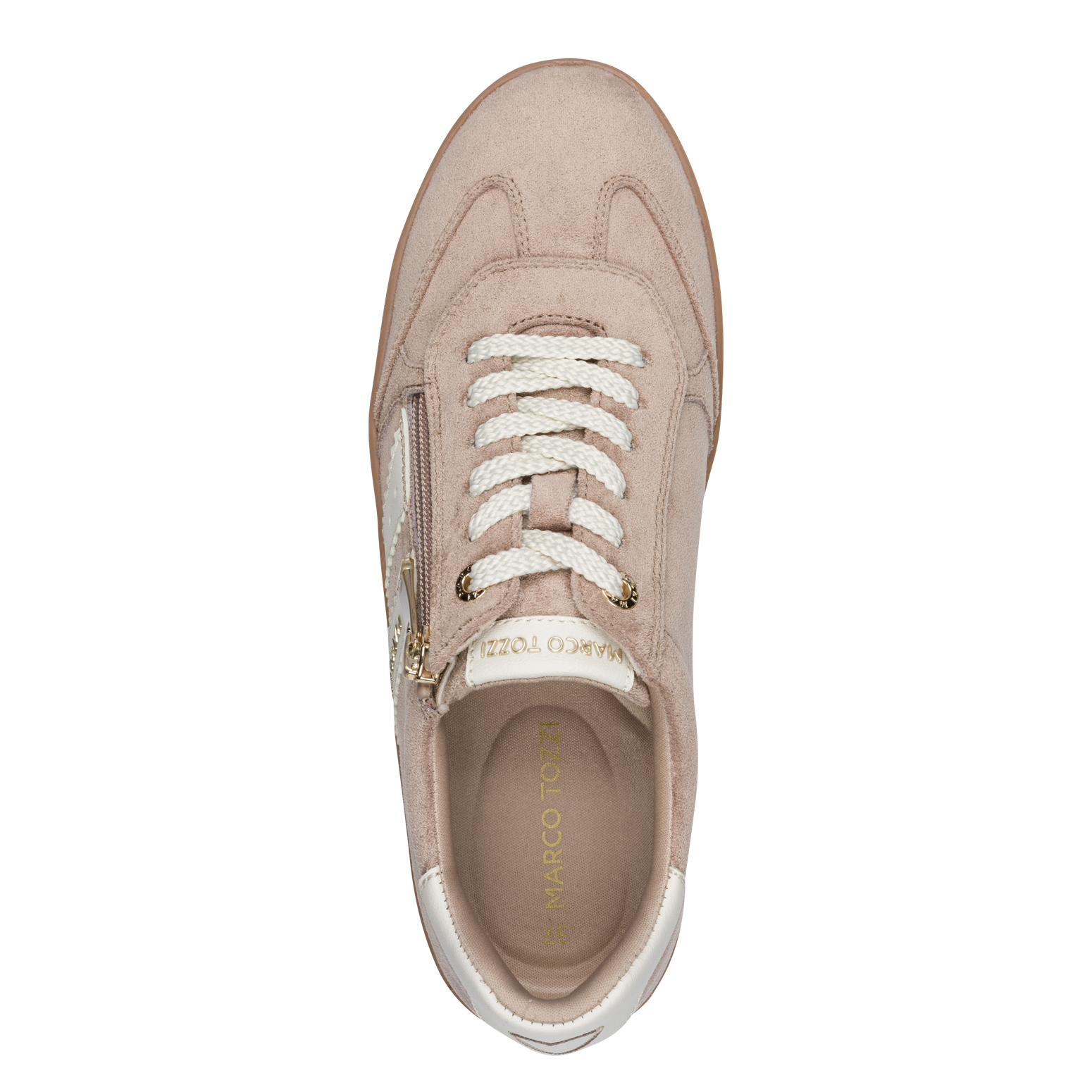 MARCO TOZZI Plateausneaker  Freizeitschuh, Halbschuh, Schnürer im modischem Retro-Look