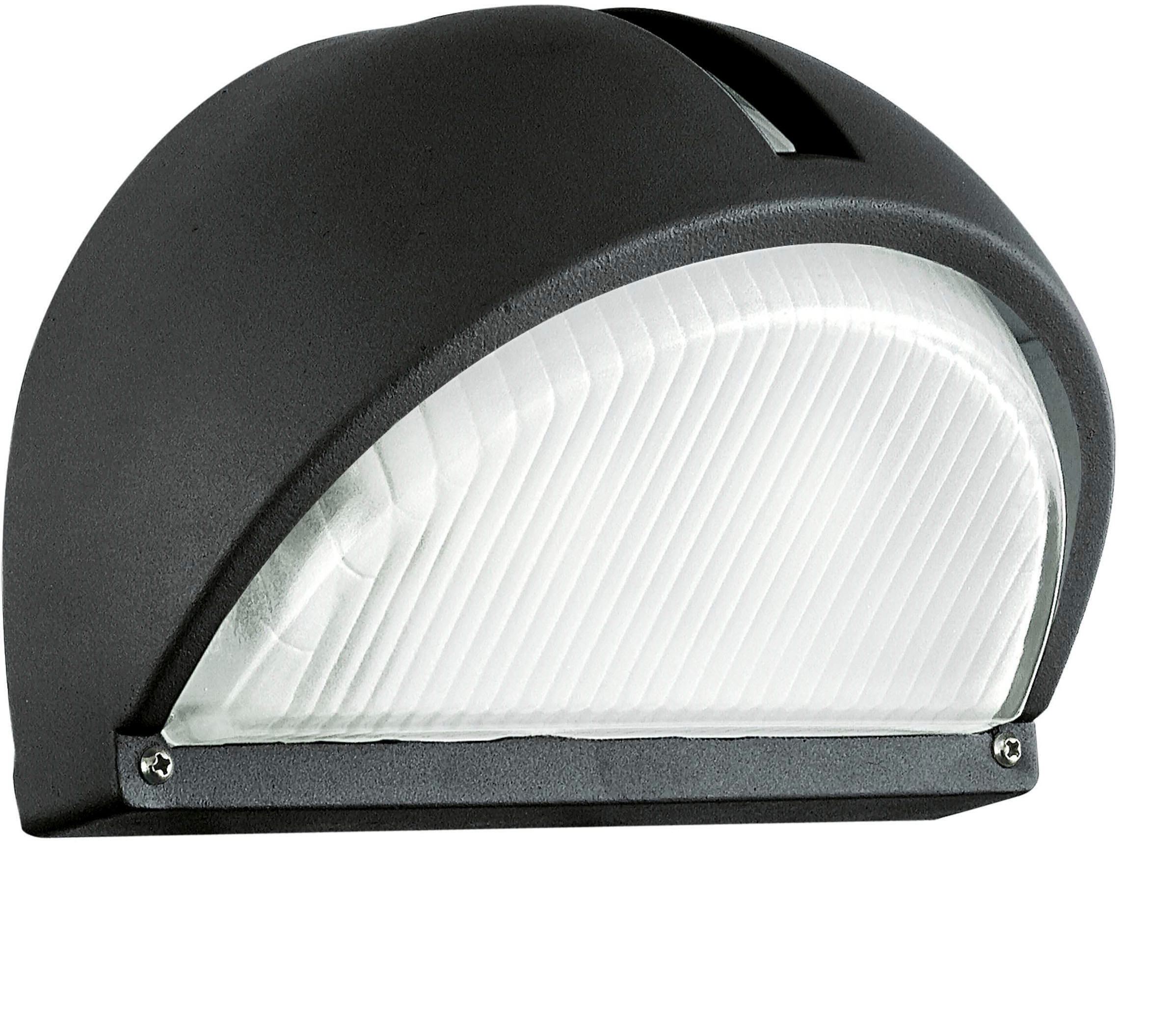 EGLO Wandleuchte »Onja Außen-Wandlampe, Außenleuchte aus Aluguss und Glas, E27, IP44« E27 1 Stk. Wand-/Deckenleuchte - L22 x H15,5 x AL12,5 cm - schwarz - 1X40W exkl.