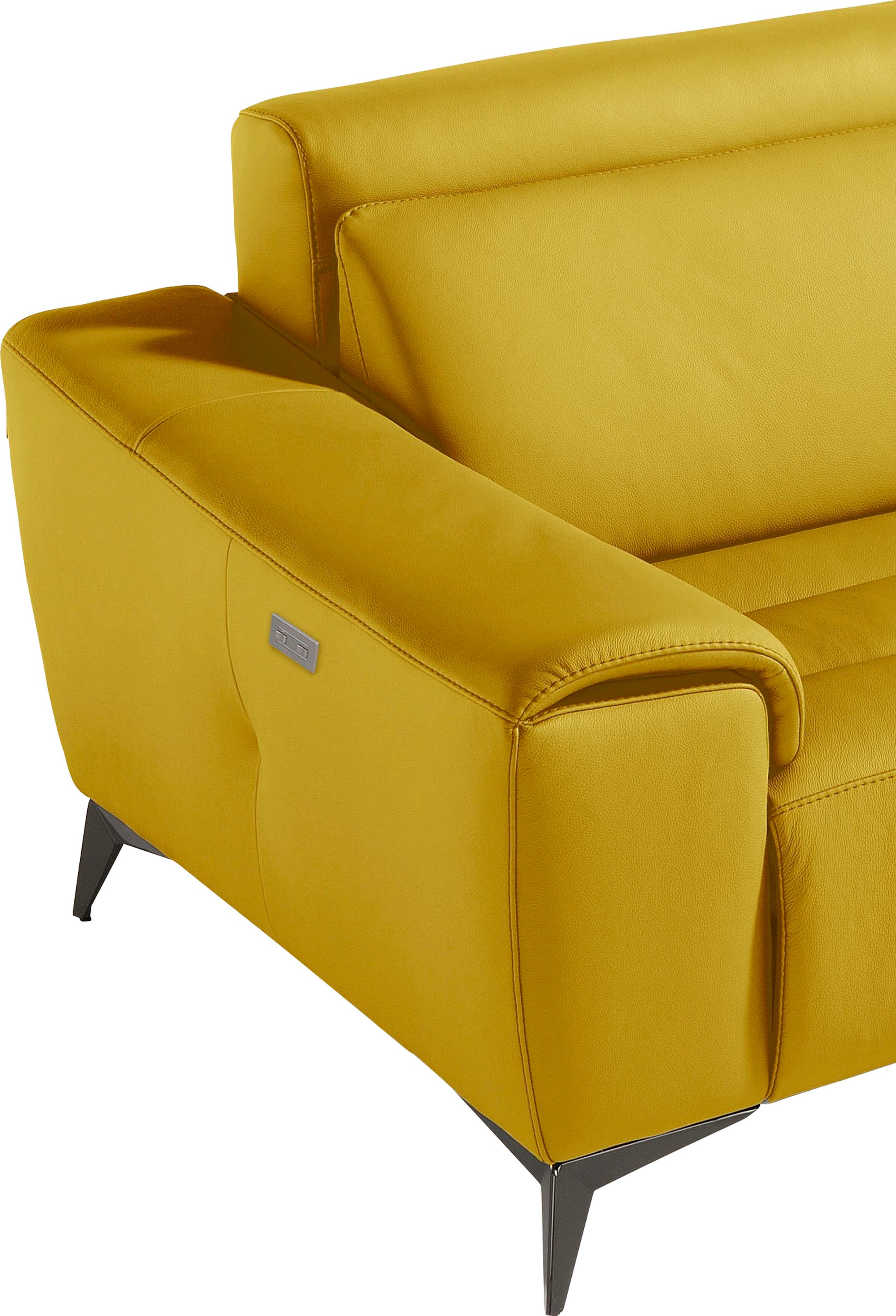 Egoitaliano 2,5-Sitzer »Suzette, Designsofa mit elektrischen Komfortfunktionen, edel & bequem«, inkl. 2 elektronischer Relaxfunktionen, Rücken- und Fußteilfunktion