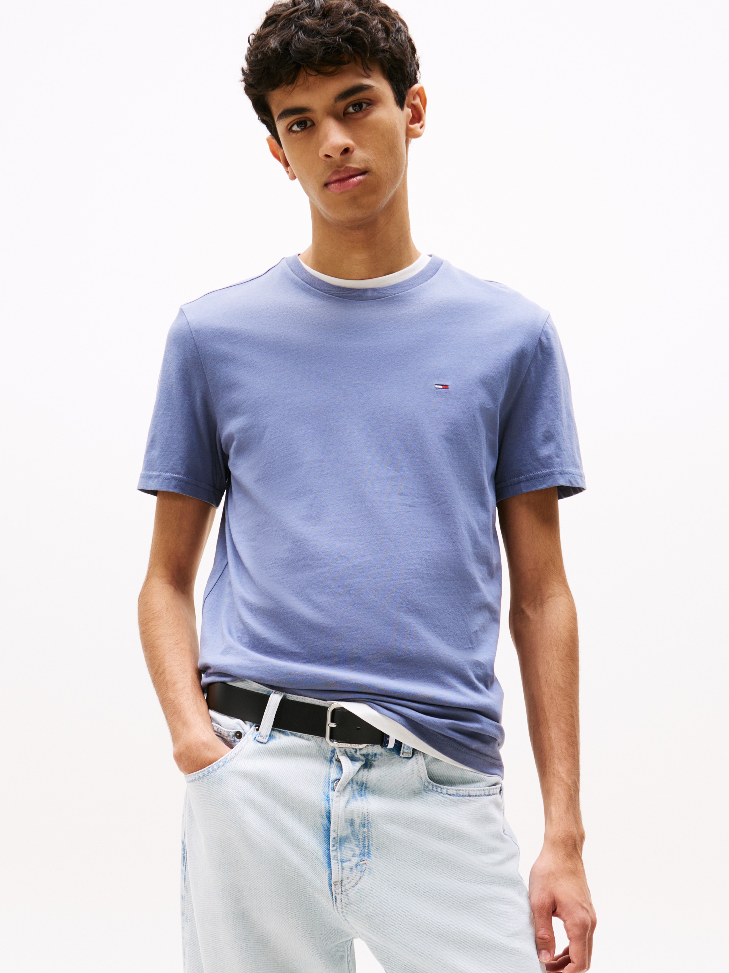Tommy Jeans T-Shirt »TJM XSLIM 3 PACK TEE«, Mit Rundhalsausschnitt