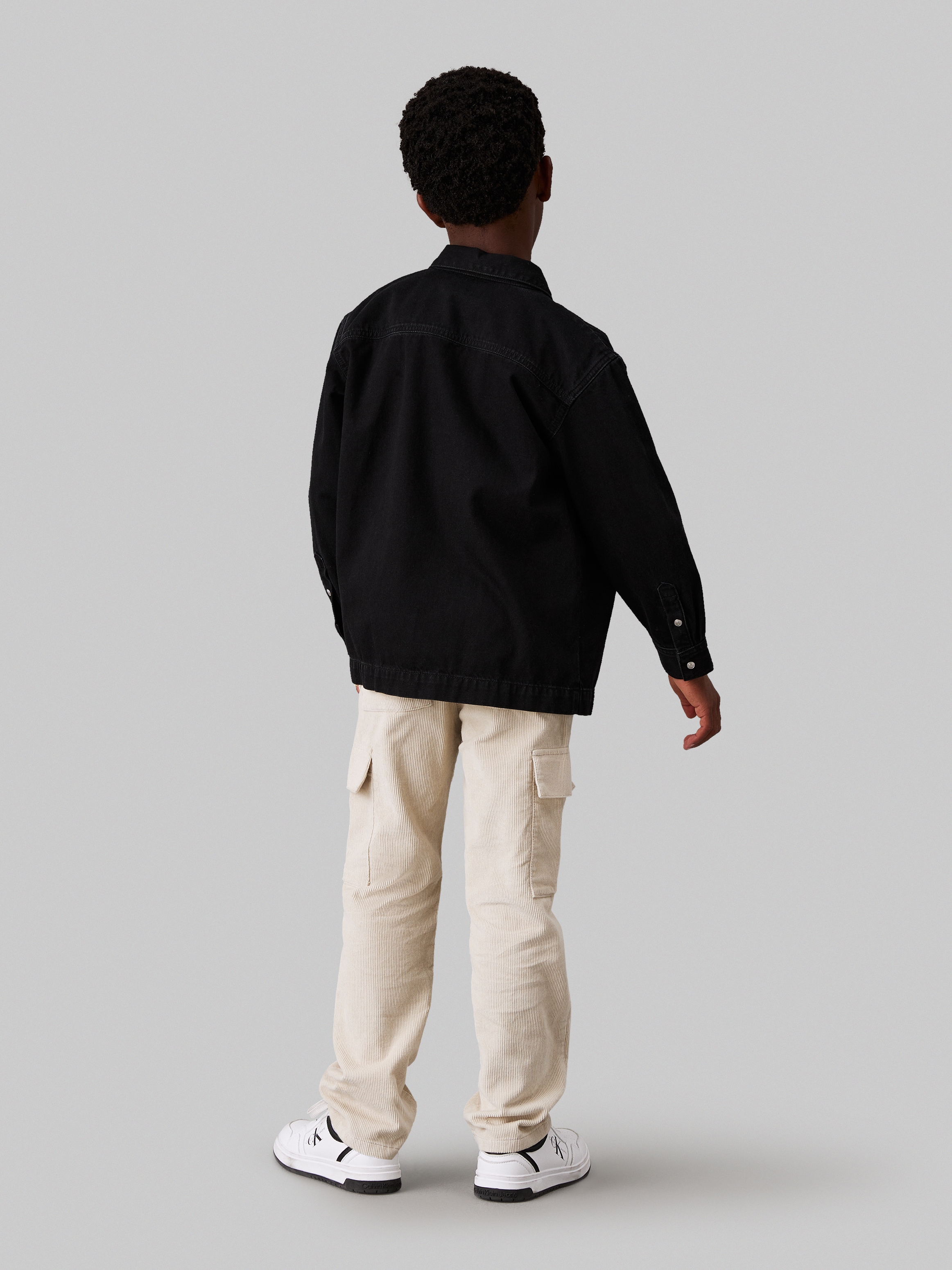 Calvin Klein Jeans Cargohose »Corduroy Straight Cargo Pants«, für Kinder bis 16 Jahre und mit Logoprägung