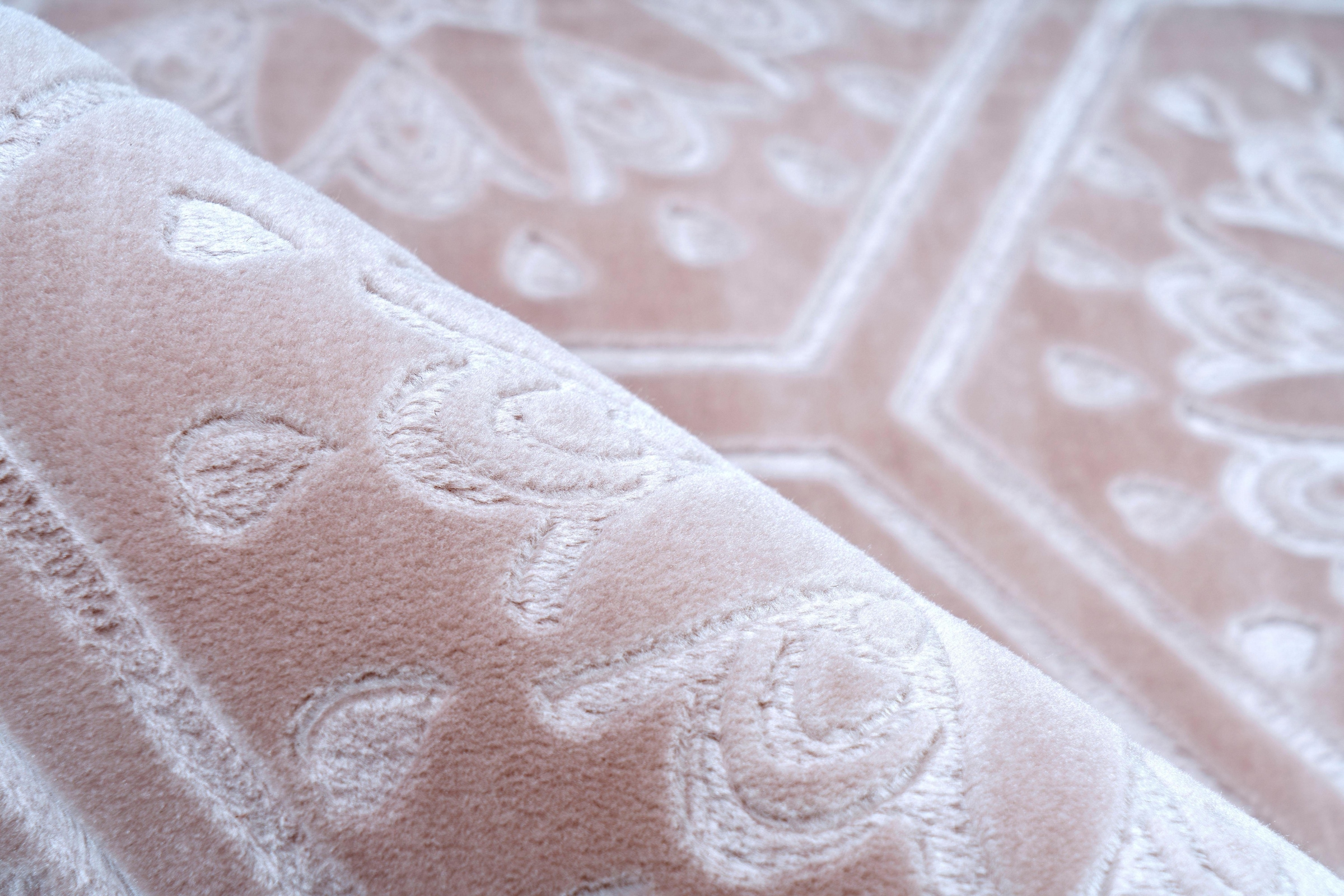 my home Teppich »Stina« rechteckig 7 mm Höhe Hoch-Tief-Effekt, mit Muster, Teppiche