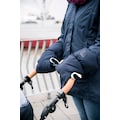 Heitmann Felle Kinderwagen-Handwärmer »Eisbärchen«, Handschuhe für den Kinderwagen, Handmuff mit praktischen Druckknöpfen zur Befestigung, warm und weich