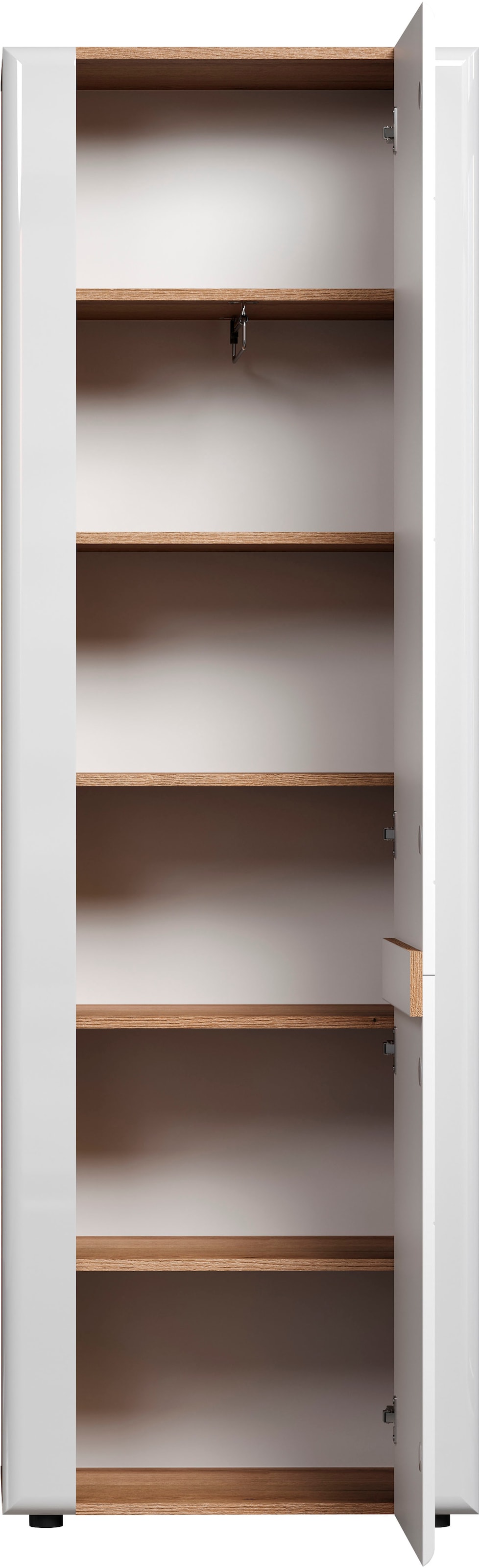 INOSIGN Vitrine »Graz Highboard mit Glastüren«, (Packung, 1 St.), Grifflos, Breite 96 cm, Höhe 132 cm