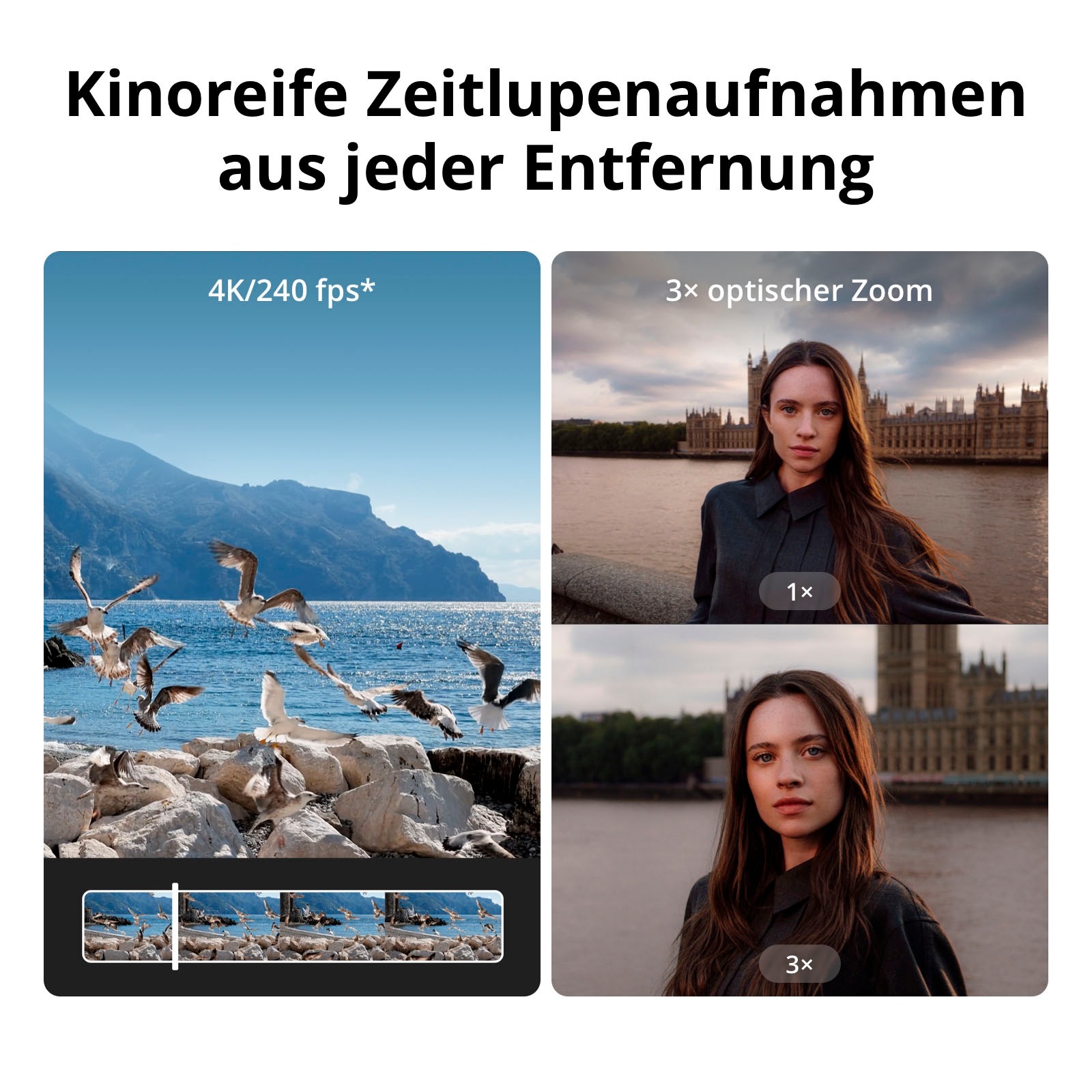 DJI Kompaktkamera »Osmo Pocket 4P (Pro) Standard Combo« , 37 , 3 fach fach x opt. Zoom , Bluetooth