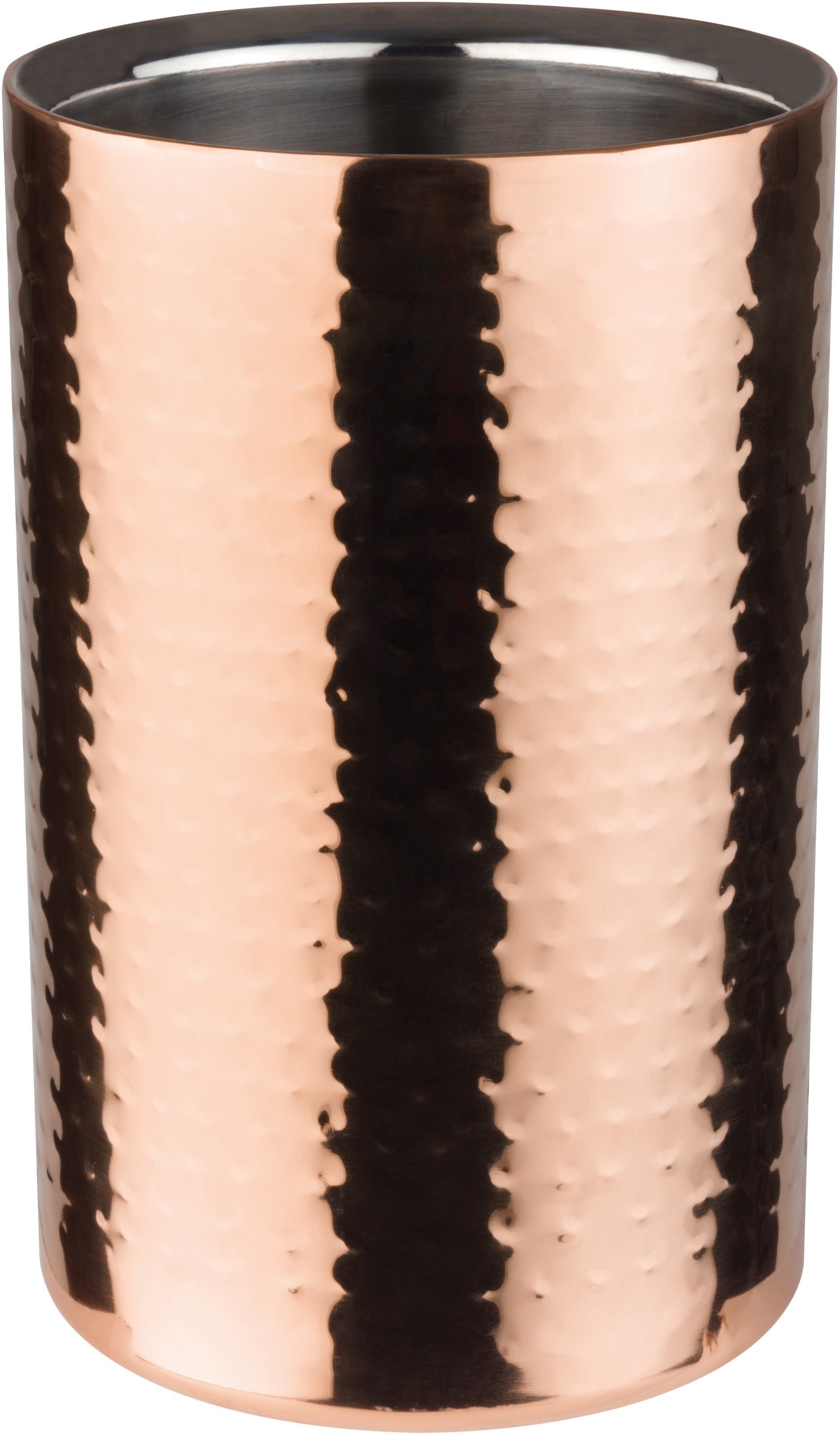 APS Wein- und Sektkühler »COPPER«, (1 tlg., Flaschenkühler), Kupfer mit Hammerschlagoptik, für 0,7-1,5 Liter-Flaschen, Ø 12 cm