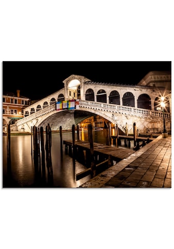 Artland Glasbild »Venedig Canal Grande & Rialto Brücke II«, Brücken, (1 St.) kaufen