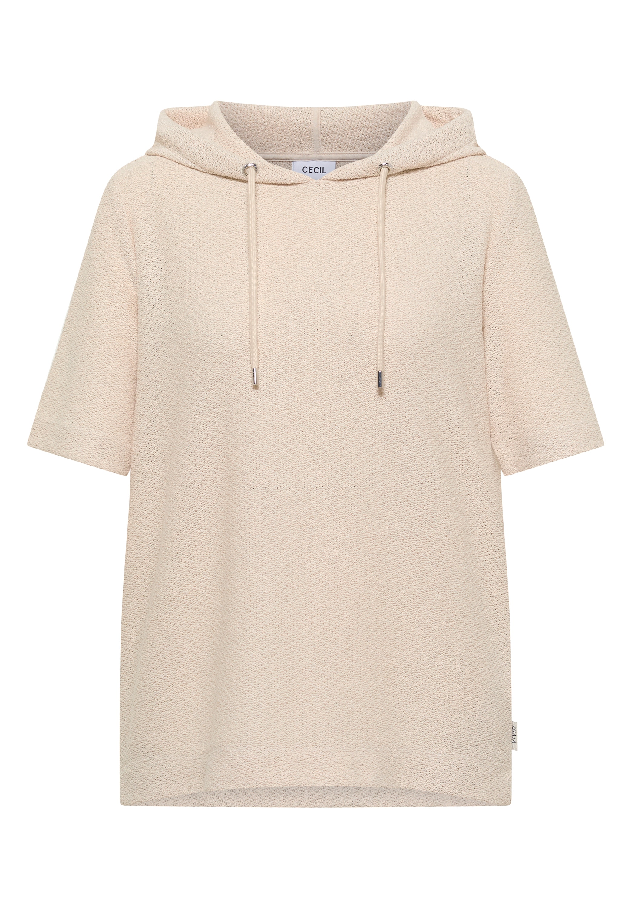 Cecil Kapuzenshirt Sommershirt mit Hoodie und Struktur
