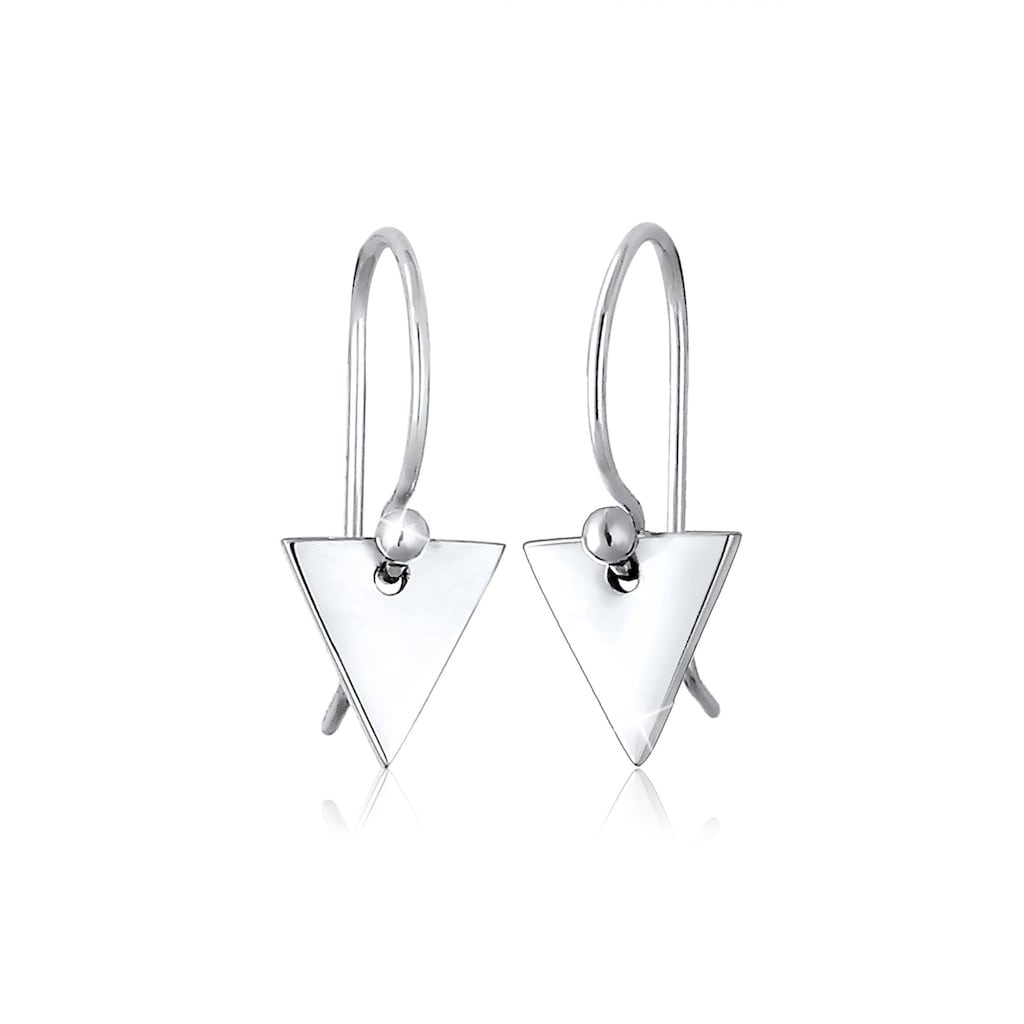 Elli Paar Ohrhänger »Dreieck Geo Minimal Trend 925 Silber«