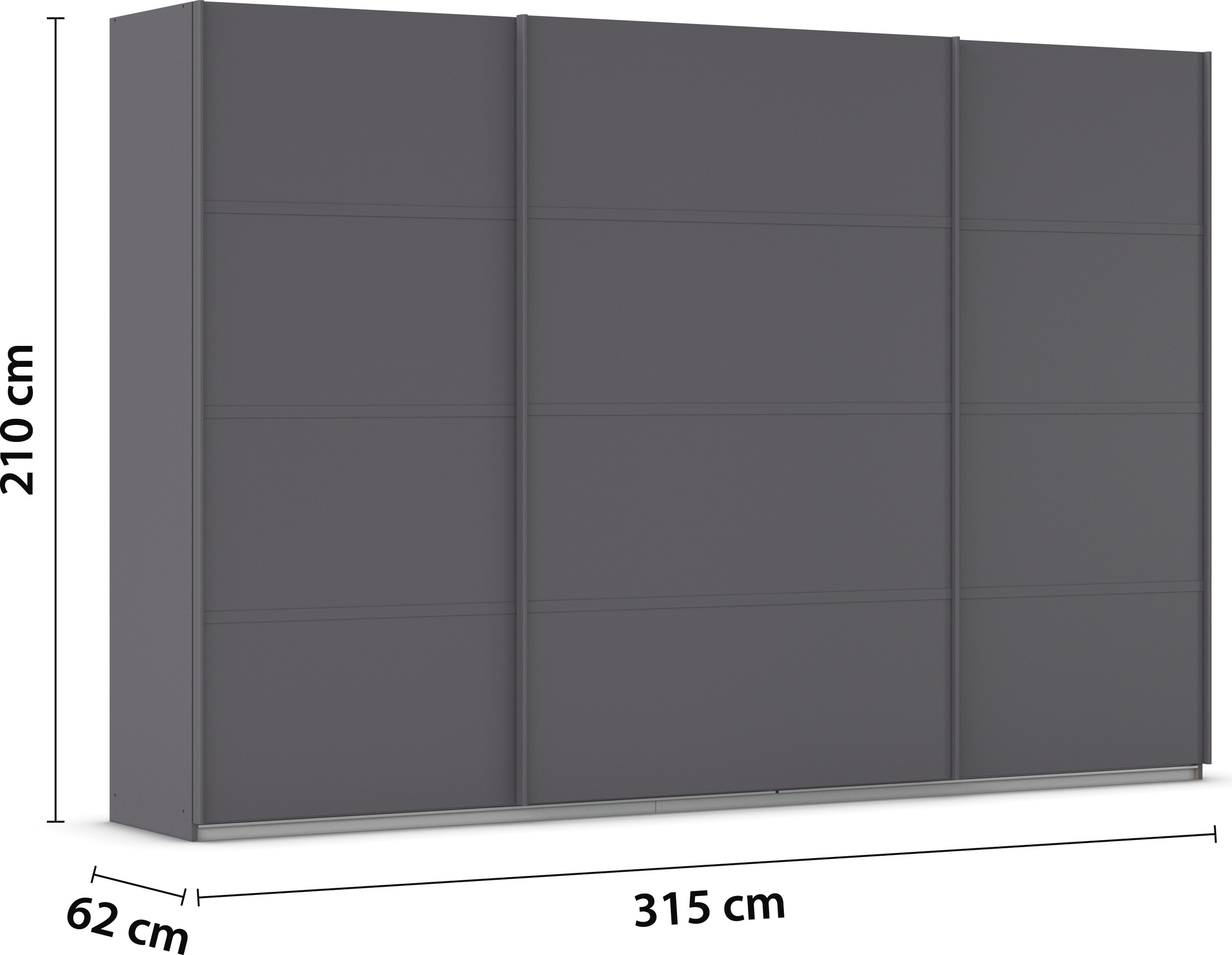 rauch Kleiderschrank »Schwebetürenschrank Garderobe Schrank TOP ANGEBOT Avola«, (in 3 verschiedenen Ausstattungen BASIC/CLASSIC/PREMIUM), mit eleganten Zierleisten in Chrom, Schwarz oder Weiß MADE IN GERMANY