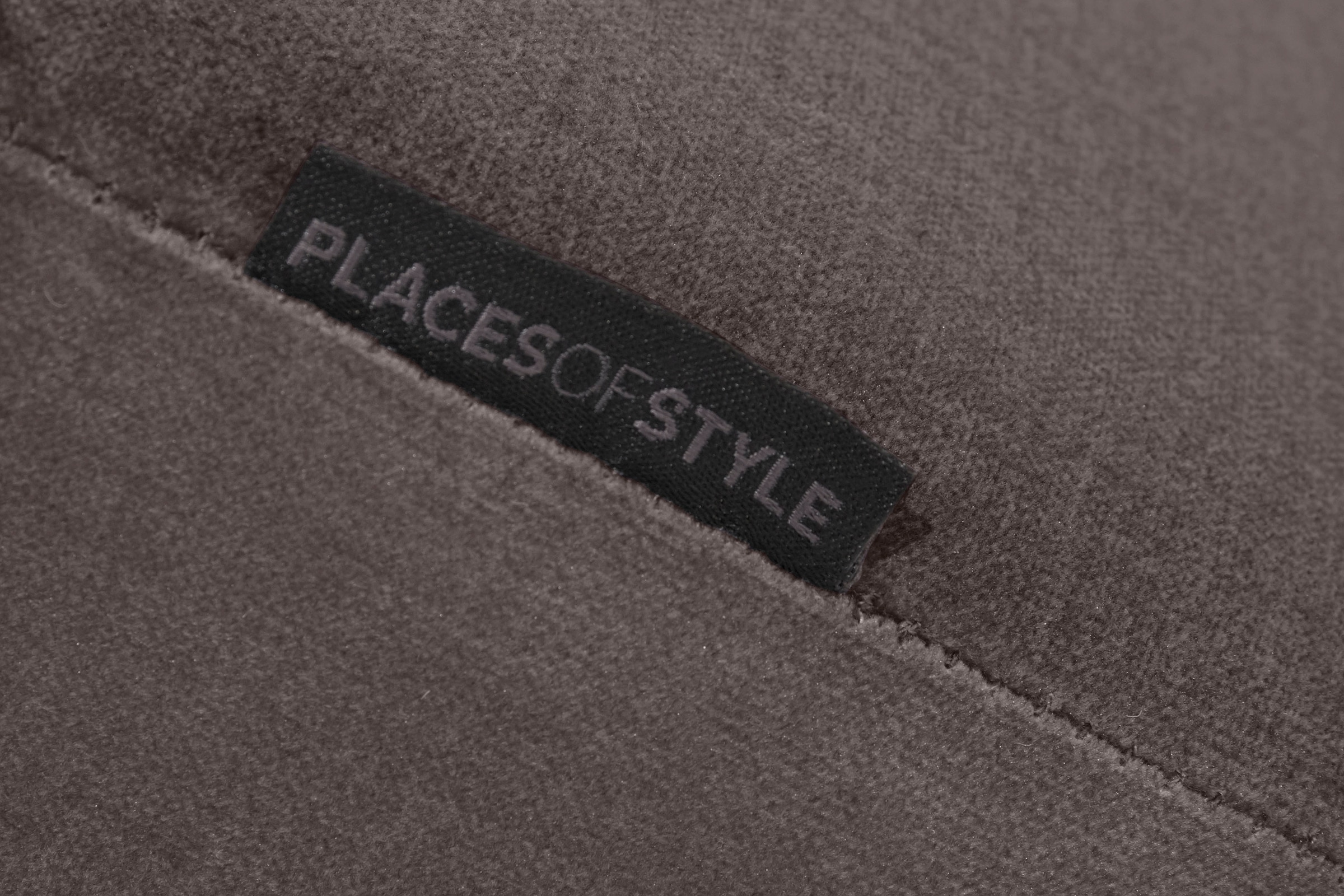 Places of Style Ecksofa »Bloomfield, elegant, viel Platz, Mega Couch, Breite 303cm, L-Form«, extra tiefe Sitzfläche, wahlweise mit Sitztiefenverstellung