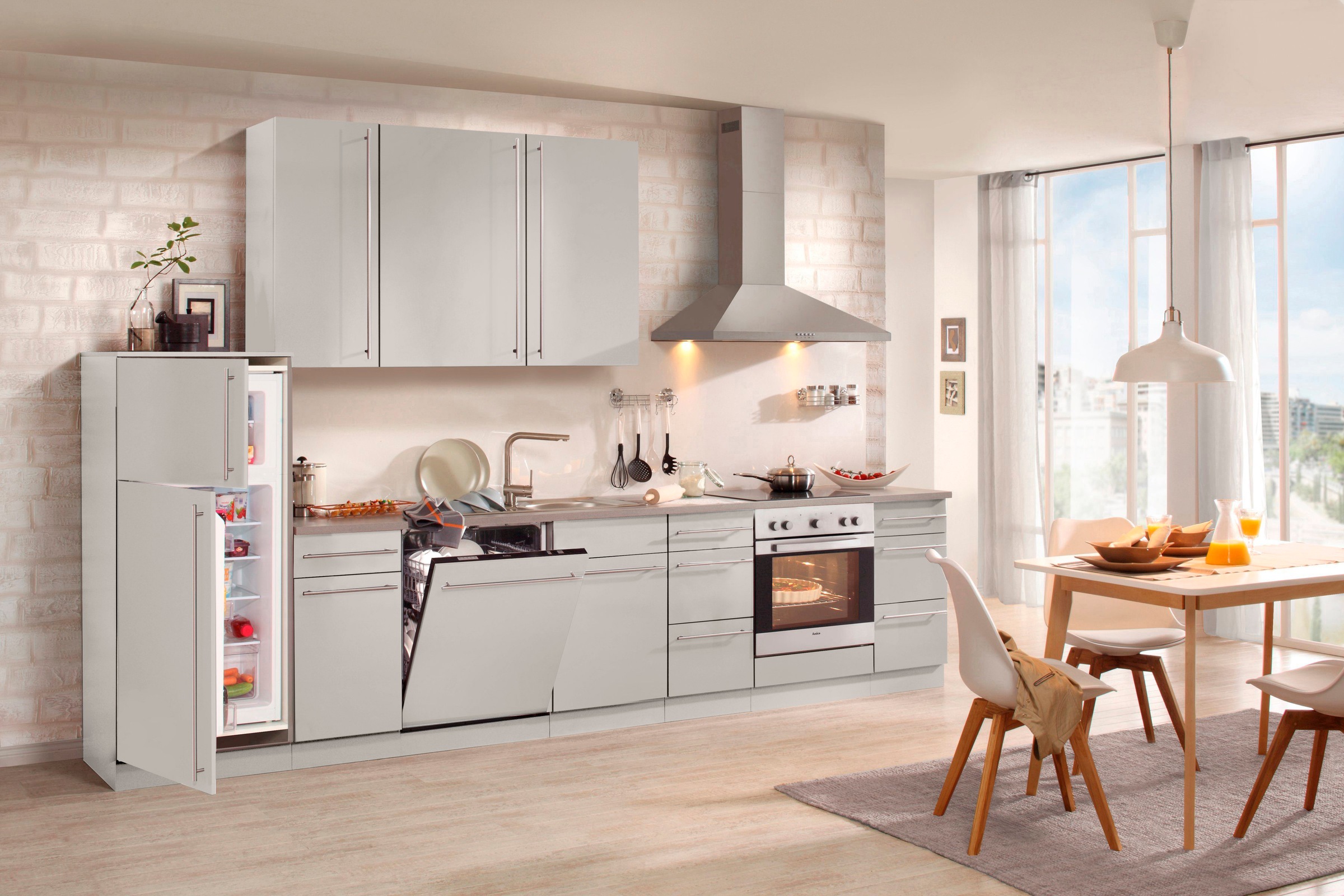 wiho Küchen Spülenschrank »Chicago« 110 cm breit, inkl. Tür/Sockel für Gesc günstig online kaufen