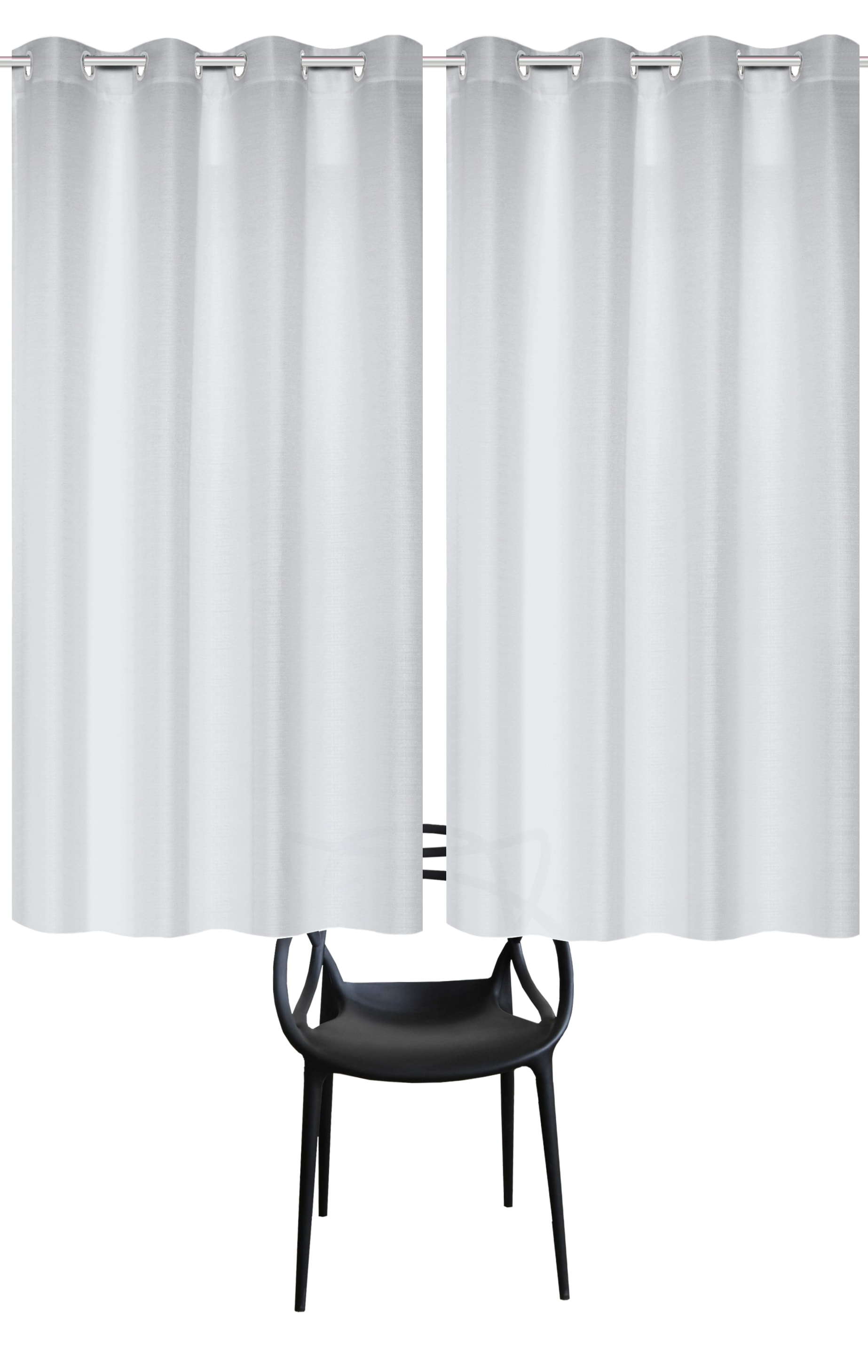 Home Basics Vorhang »BENOGA 2er SET« Ösen 2 Stk. tlg. SET, Ösenschal, Uni, Dekostruktur