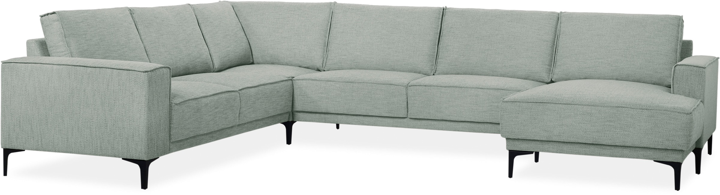 Places of Style Wohnlandschaft »XXL Sofa Oland, Struktur, Flachgewebe, Luxu günstig online kaufen
