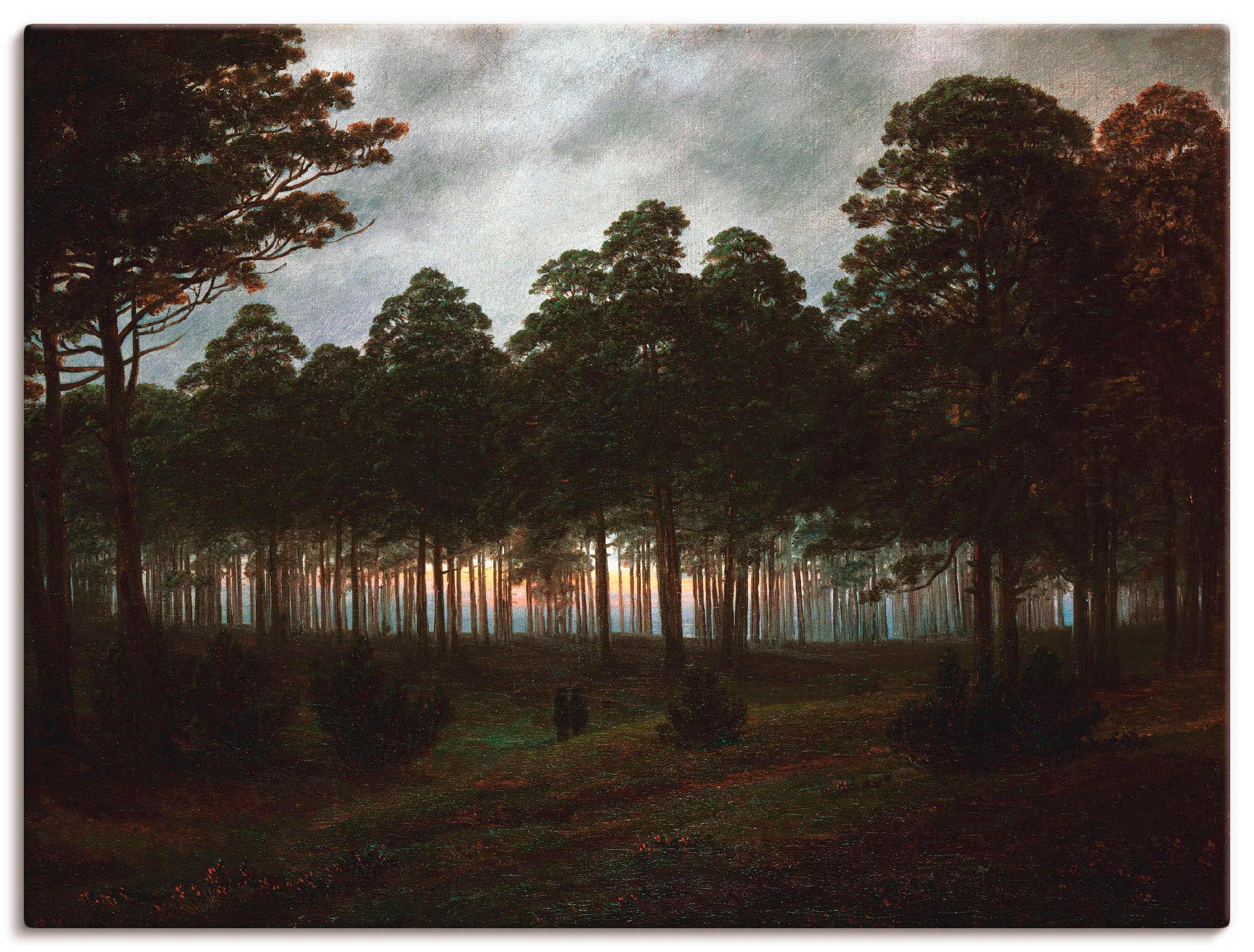 Artland Leinwandbild »Der Abend, um 1820/21« Wald 1 Stk. tlg. auf Keilrahme günstig online kaufen