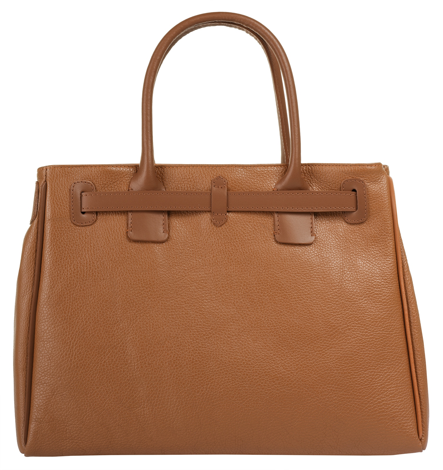 Cluty Henkeltasche, echt Leder, Made in Italy