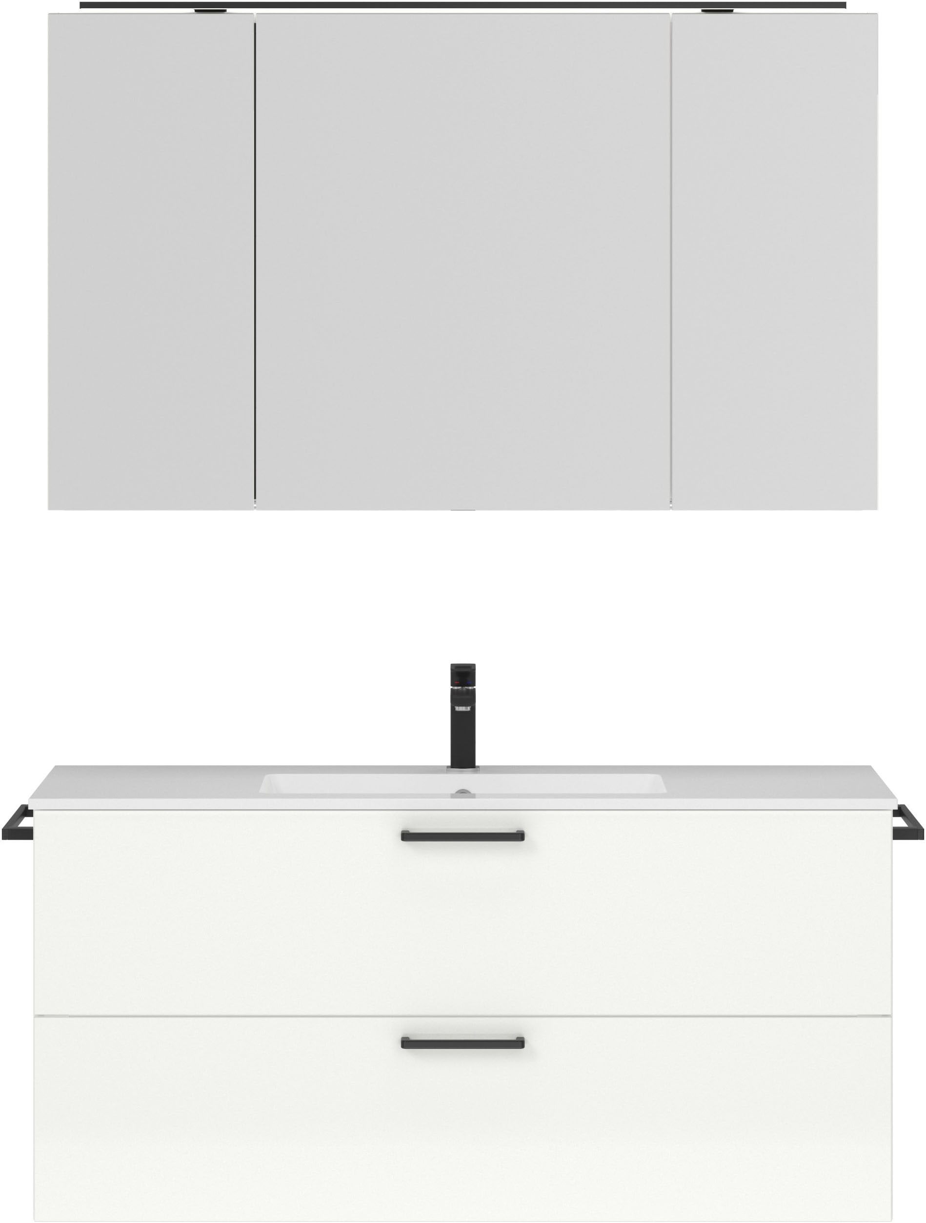 nobilia® Badmöbel-Set »Tolvina« vormontiert, mit Soft-Close, 2 Stk. tlg. günstig online kaufen