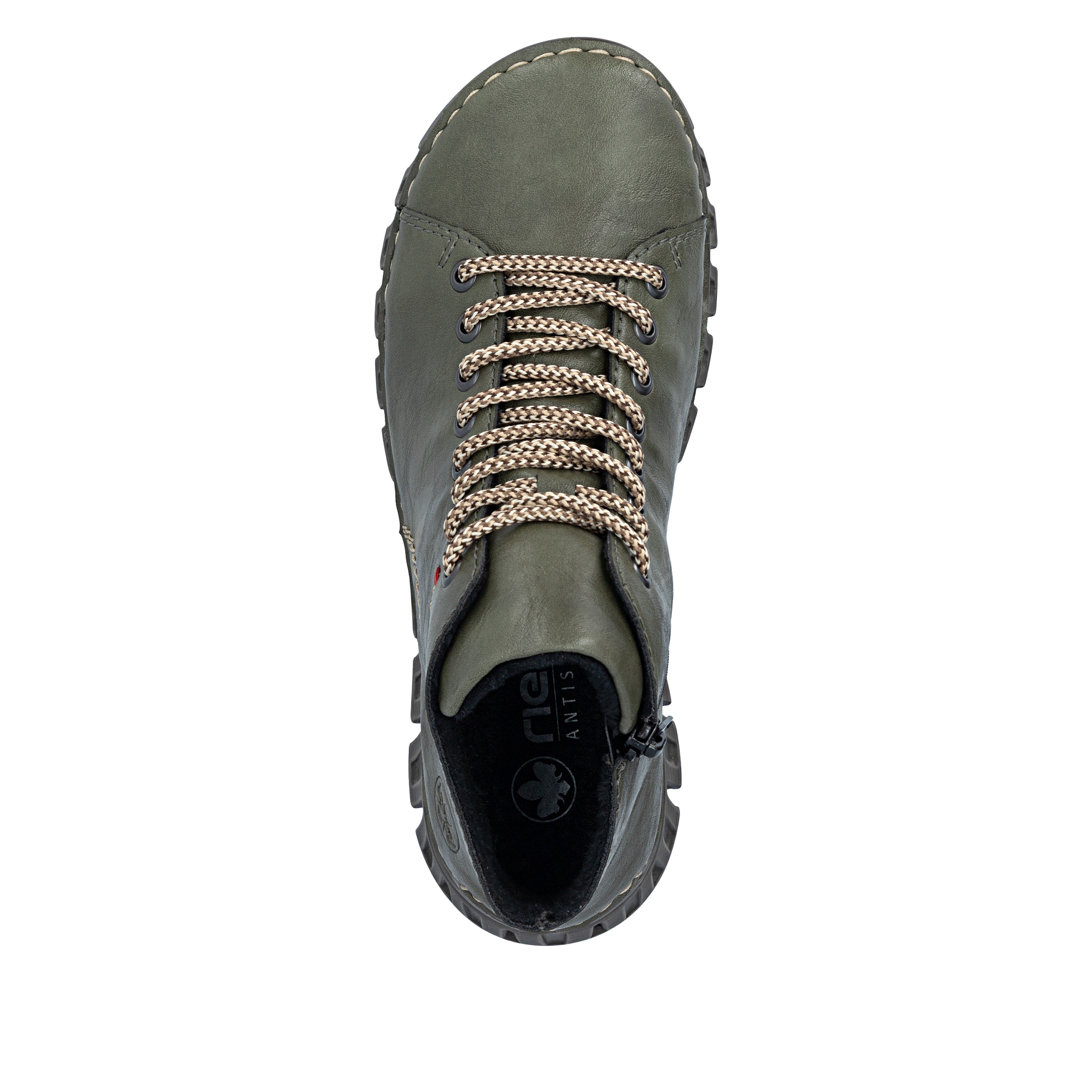 Rieker Schnürboots  Casual-Boots, Stiefelette, Plateauboots mit Kontrastnähten