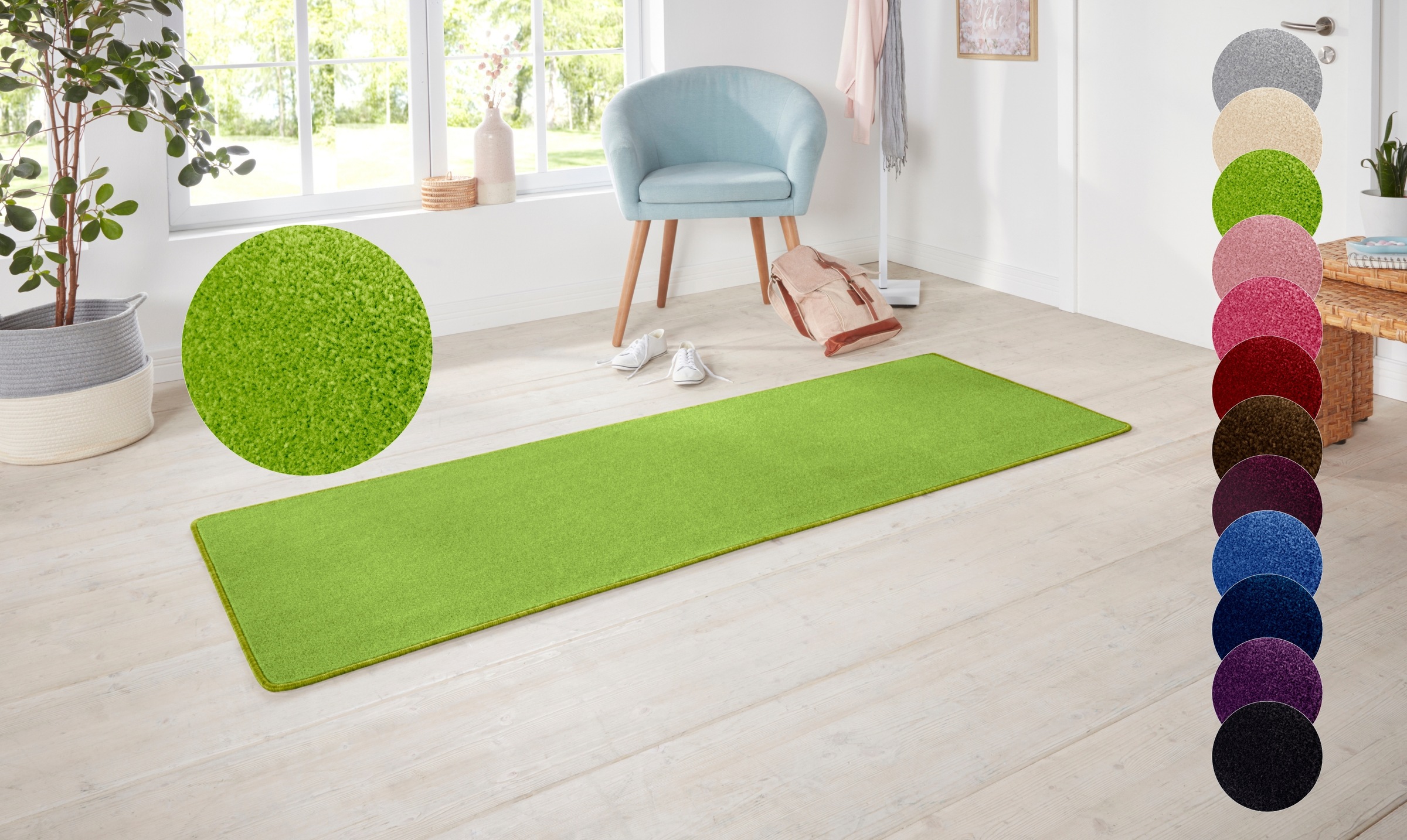 HANSE Home Teppich »Shashi«, rechteckig, 8,5 mm Höhe, Kurzflor, Unifarben, günstig online kaufen