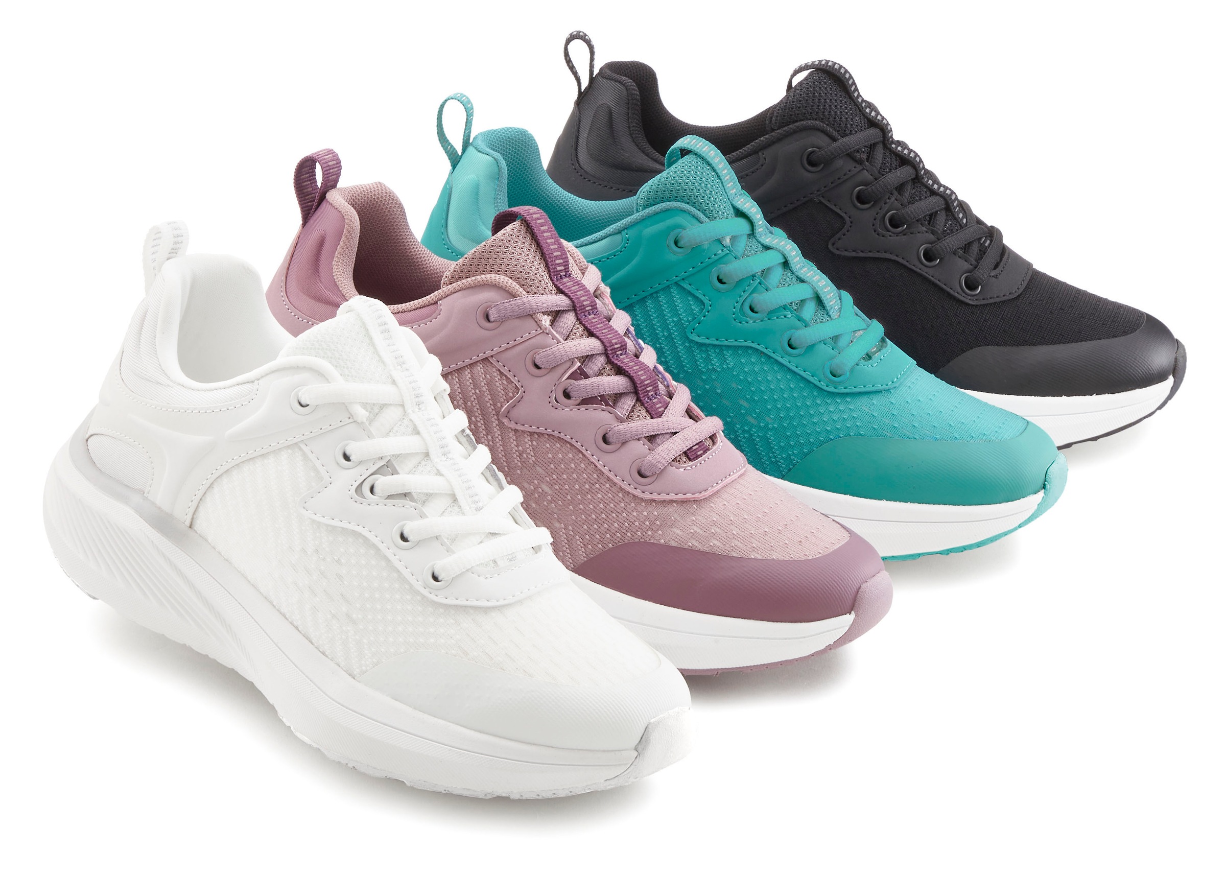 LASCANA Sneaker  Freizeitschuh, Schnürhalbschuh mit herausnehmbarer Innensohle VEGAN