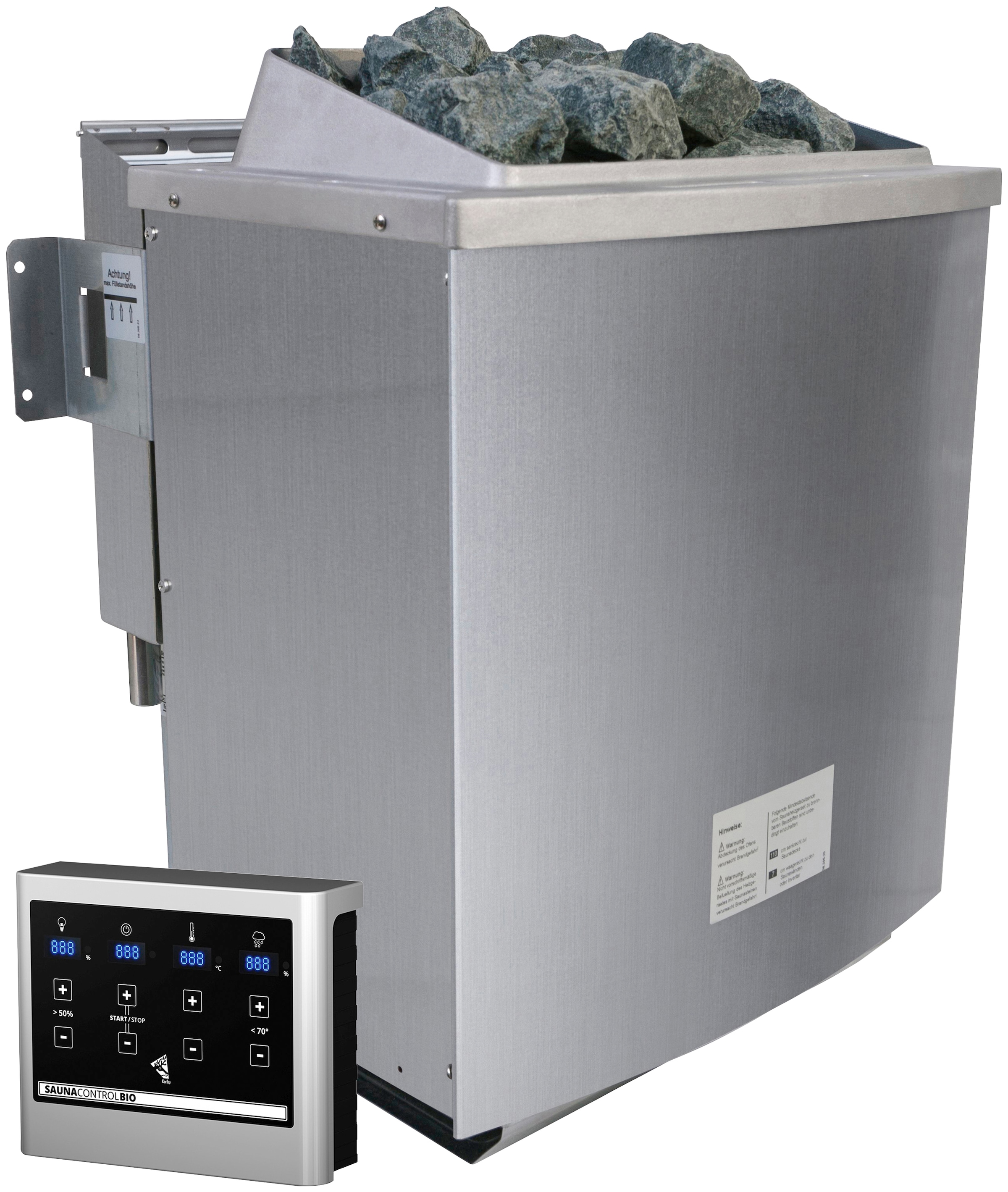 welltime Sauna »Tally«, 9-kW-Bio-Ofen mit ext. Steuerung
