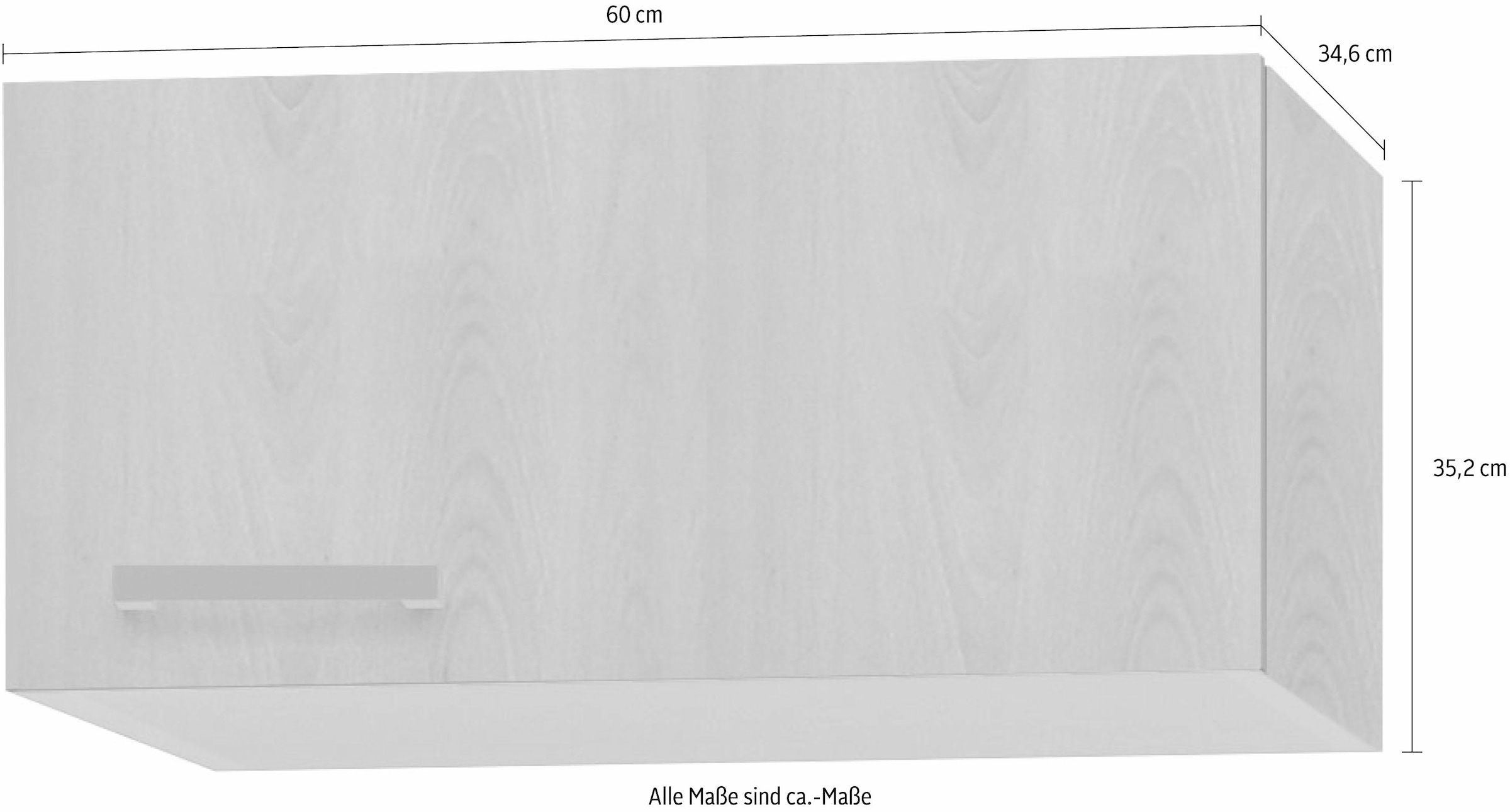OPTIFIT Kurzhängeschrank »Odense«, 60 cm breit, 35 cm hoch, mit 1 Tür auf  Raten kaufen
