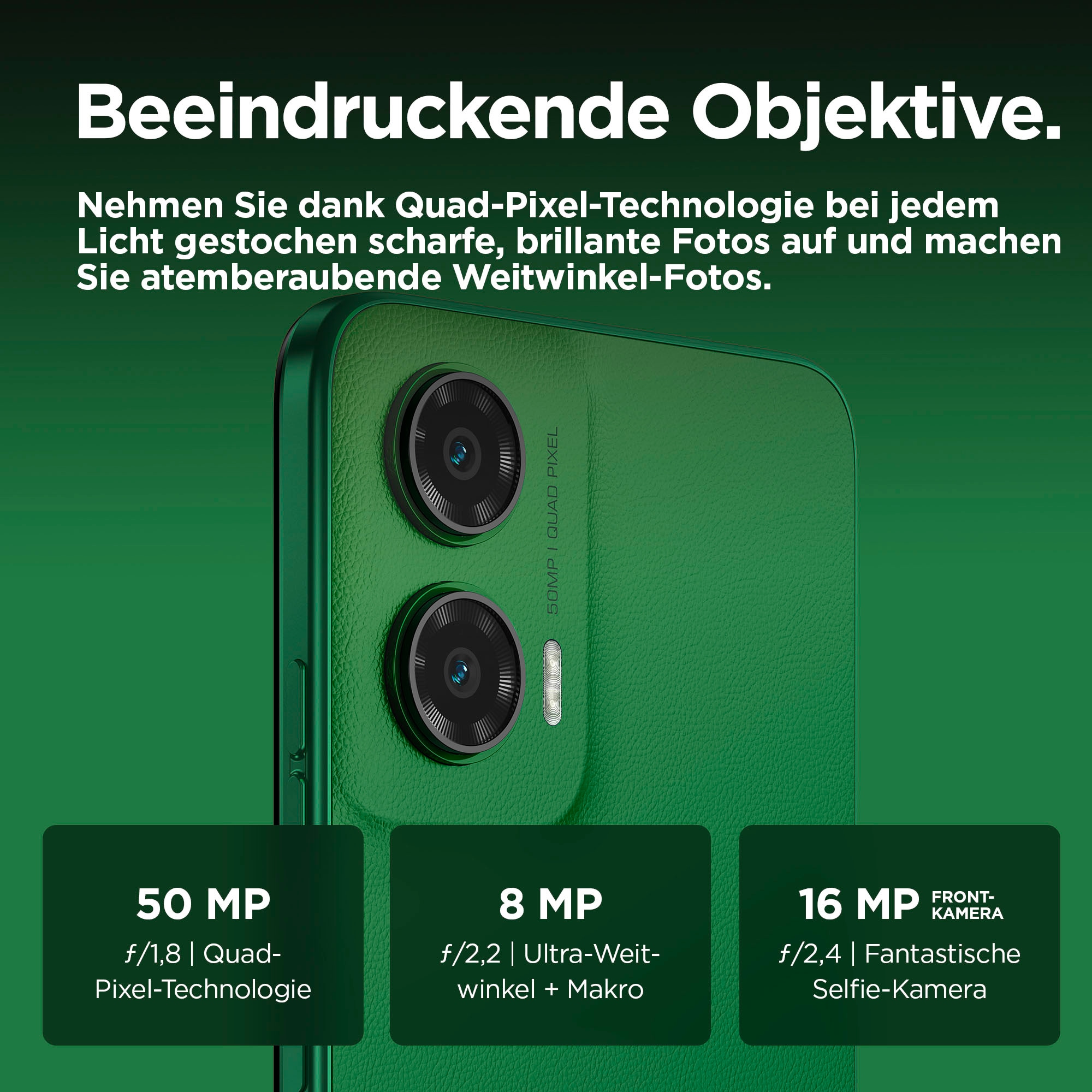 Motorola Smartphone »moto g35 5G + moto buds«, Leaf Green