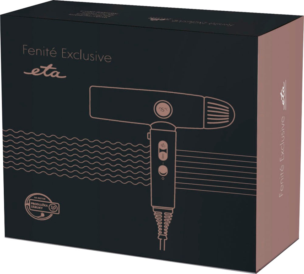 eta Ionic-Haartrockner »Fenite Black Edition ETA931990000«, 1400 W, 3 Aufsätze, Verfügt über ein magnetisches Befestigungssystem