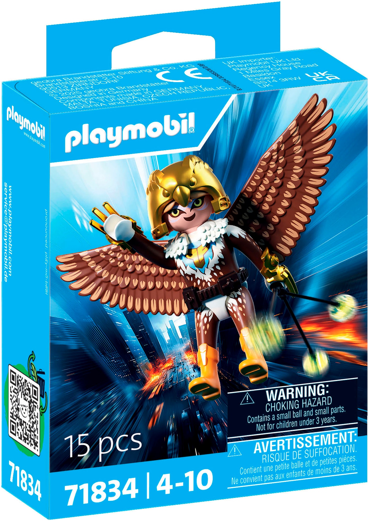 Playmobil® Konstruktions-Spielset »Flügel-Heldin (71834), Heroes«, (15 St.)