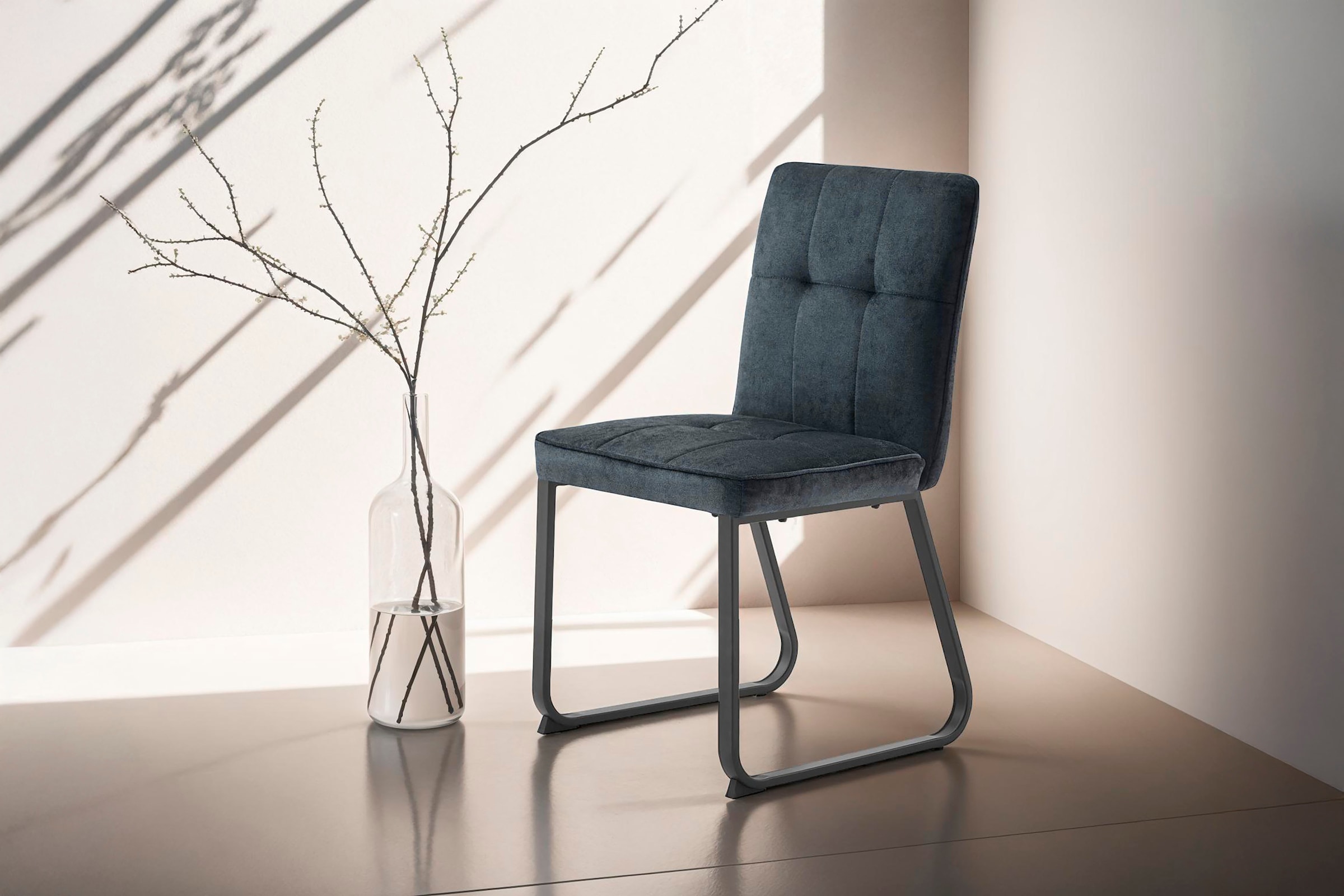 byLIVING Esszimmerstuhl »Talea« (Set) 2 Stk.Nosagfederung im Sitz, Cord Sto günstig online kaufen