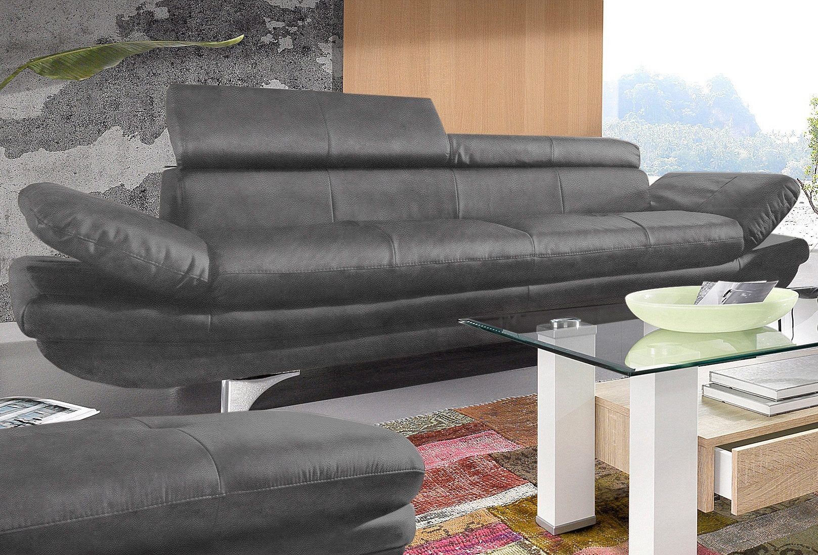 COTTA 3-Sitzer »Enterprise«, Big-Sofa, mit Armteilverstellung & Kopfteilver günstig online kaufen