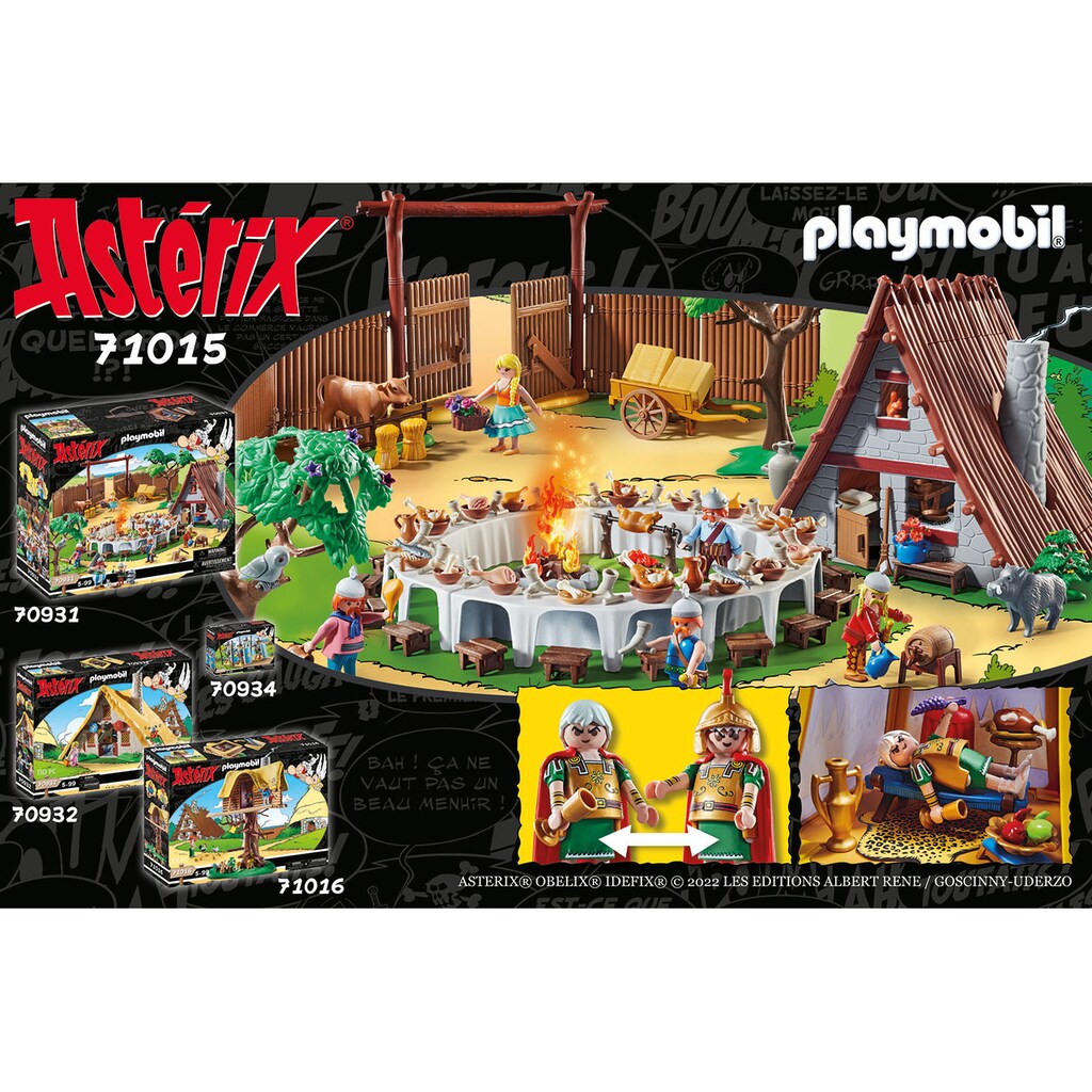 Playmobil® Konstruktions-Spielset »Anführerzelt mit Generälen (71015), Asterix«, (52 St.), Made in Europe