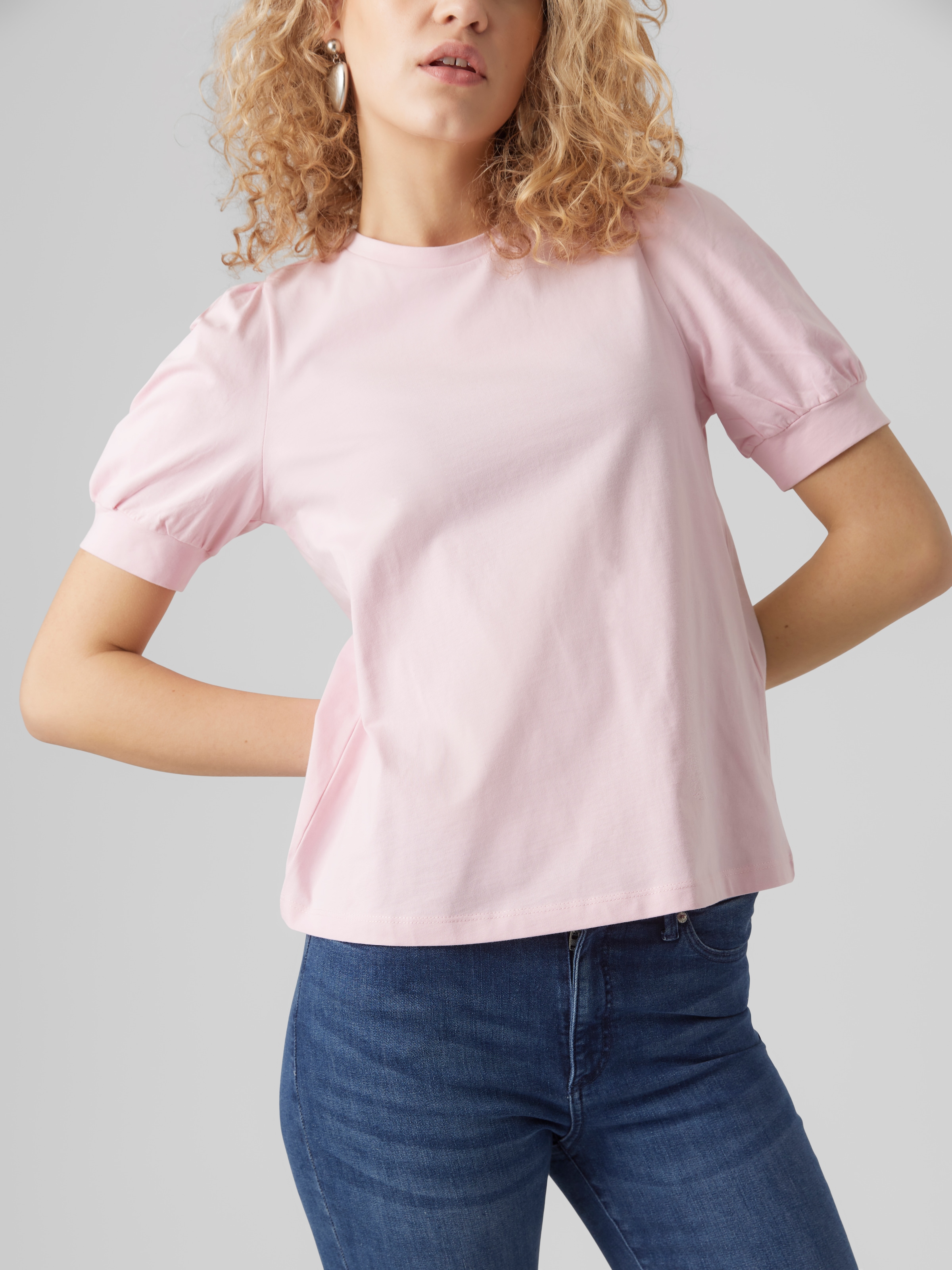 Vero Moda T-Shirt »VMKERRY 2/4 O-NECK TOP VMA JRS NOOS«, mit Rundhalsausschnitt