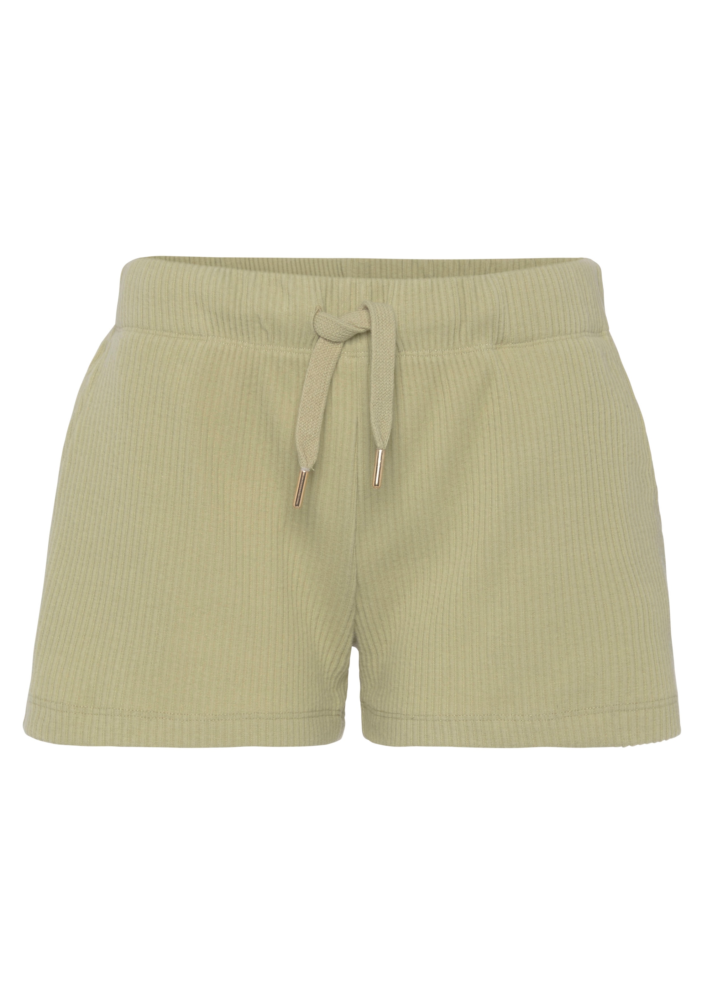 s.Oliver Sweatshorts, Kurze Hose aus Ripp-Qualität mit seitlichen Taschen, Loungewear