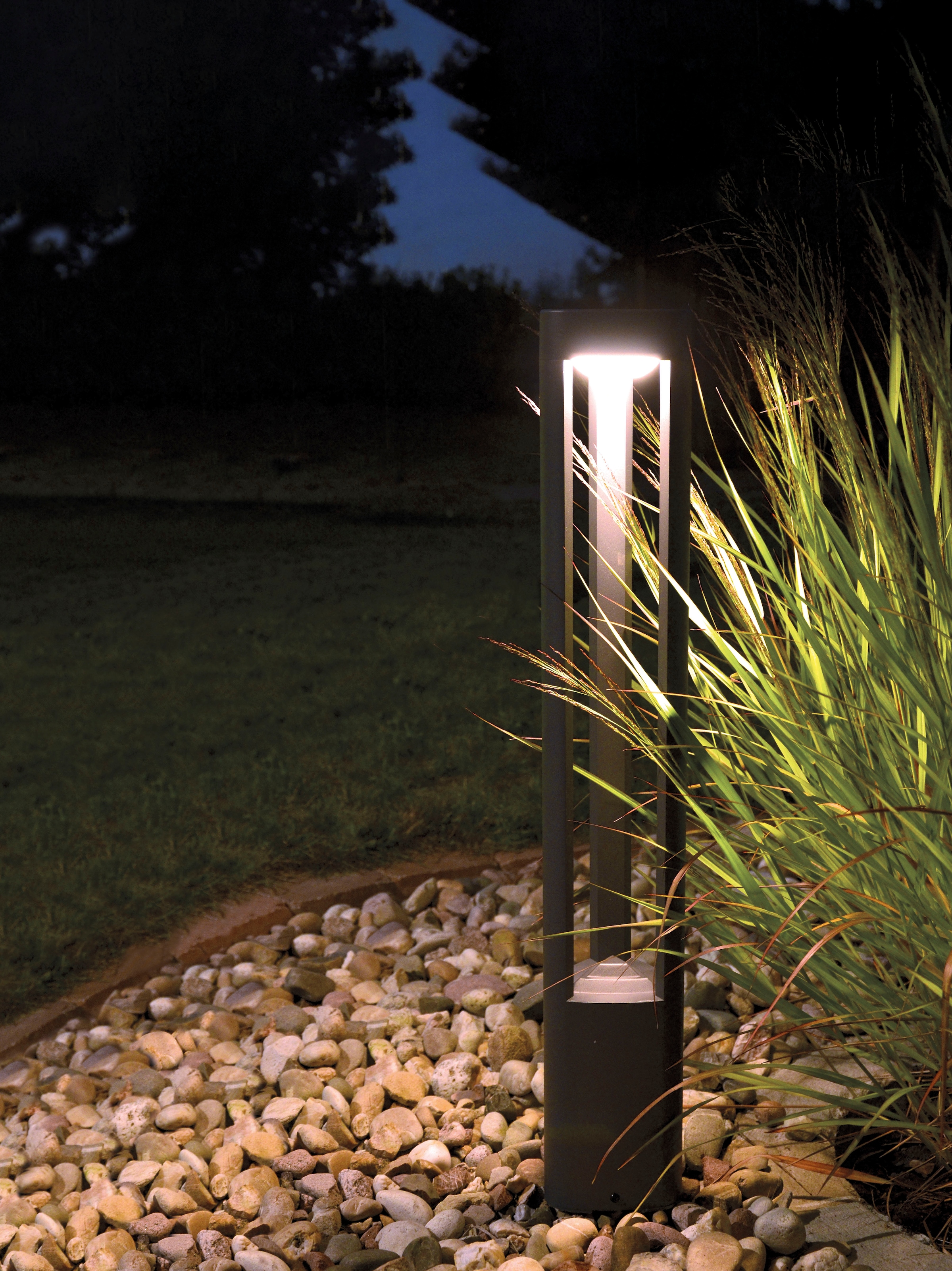 HEITRONIC LED Sockelleuchte »Maryland«, 1 flammig-flammig, Pollerl-Außenlampe,indirekter Lichtaustritt für blendfreies Licht