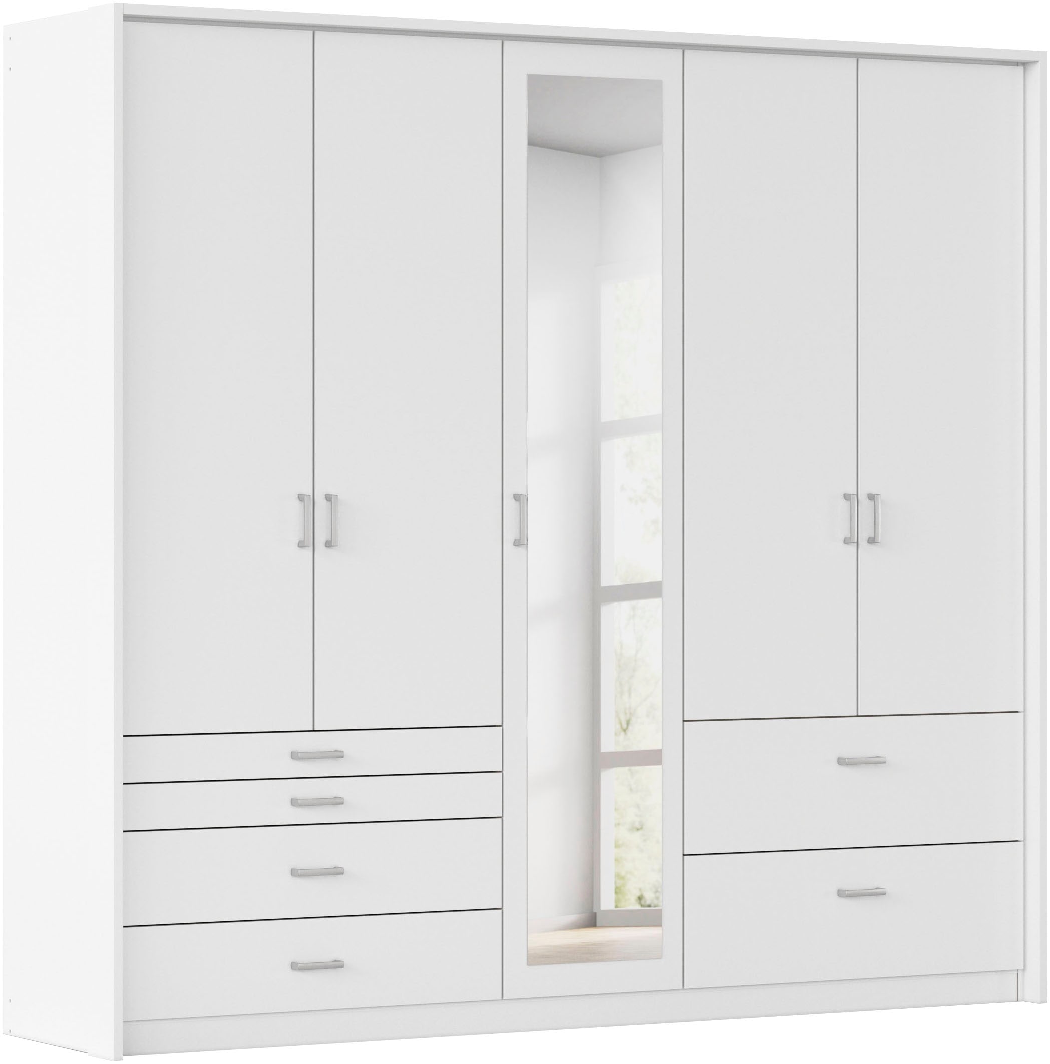 rauch Drehtürenschrank »Kleiderschrank Schrank Garderobe Wäscheschrank WILDBERG« Breiten 230/275 cm, Höhen 212/231 cm,  mit 6 Schubladen, obere Schublade mit Holz-Einteilung MADE IN GERMANY