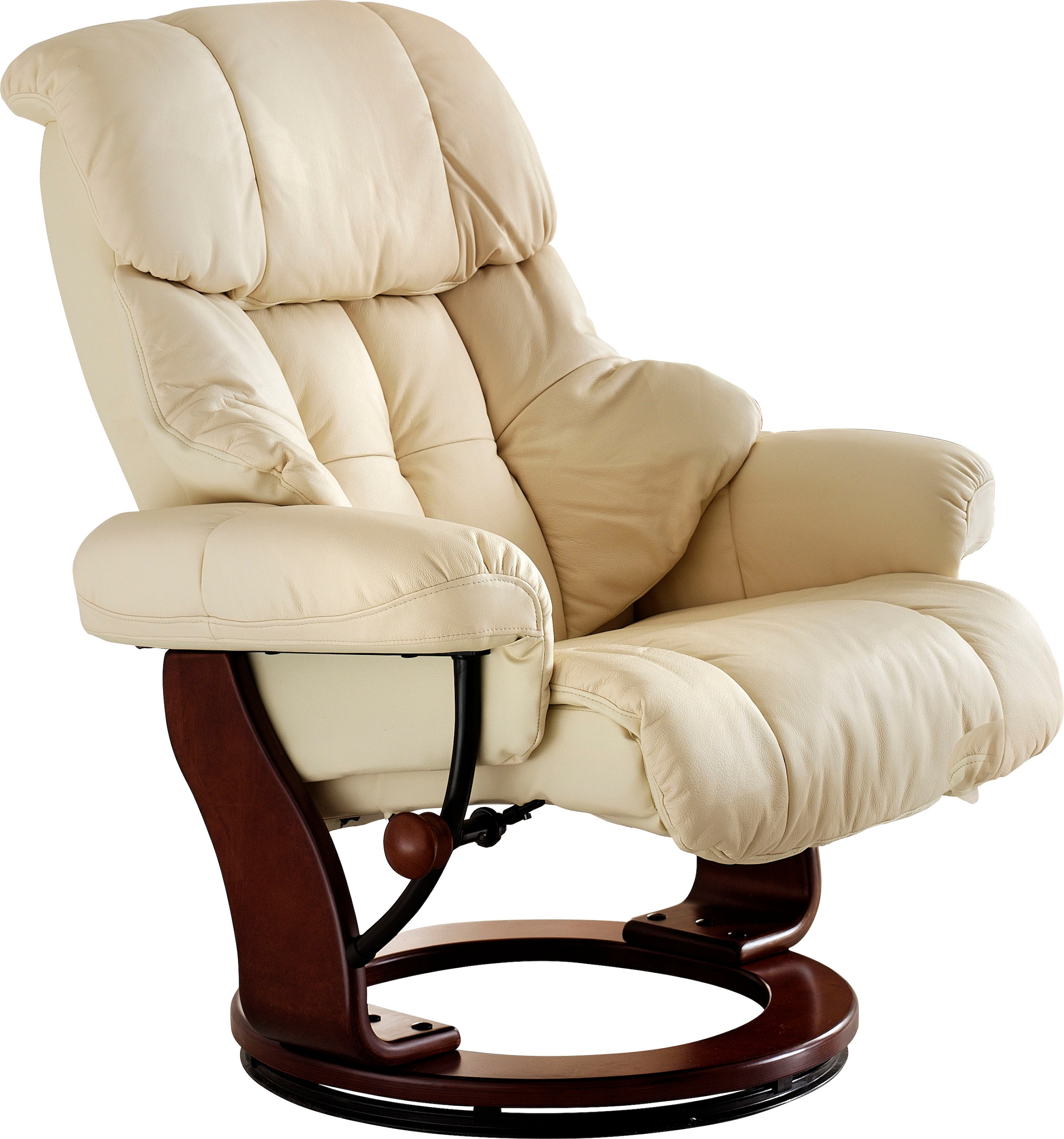 MCA furniture Relaxsessel »Calgary«, Fernsehsessel 360°drehbar inkl. Hocker mit Lederbezug