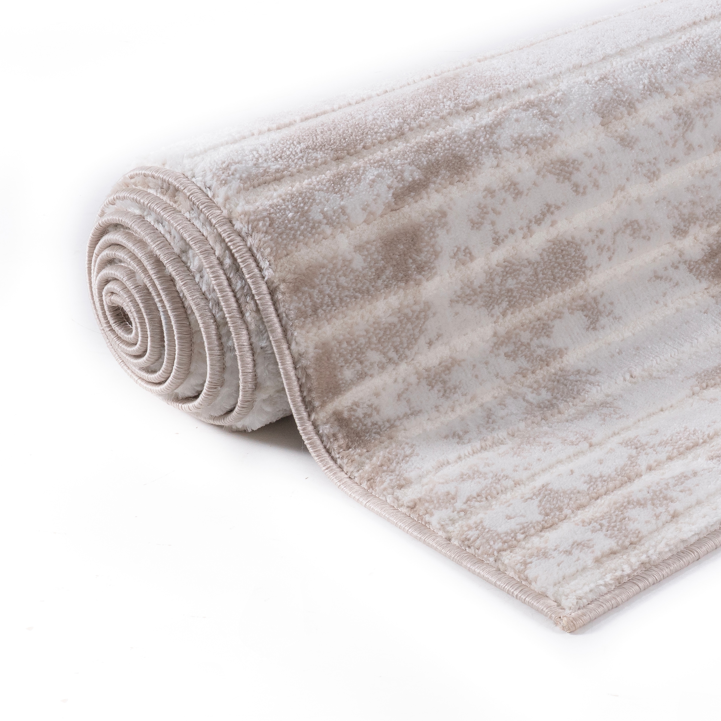 OTTO home Teppich »Luvu, mit Hoch-Tief-Struktur« rechteckig 12 mm Höhe Modernes Design, Boho-Charme, dezenter Glanz, Wohnzimmer, Schlafzimmer