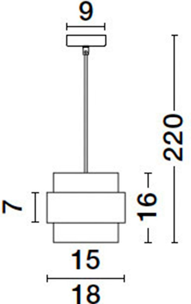 Nova Luce Hängeleuchten »SIANNA« E27 1 Stk. Ohne Beleuchtung