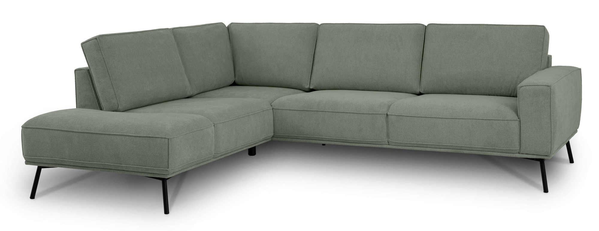 andas Ecksofa »Vosby«, Breite 260 cm, Chenille, mit dekorativer Kedernaht