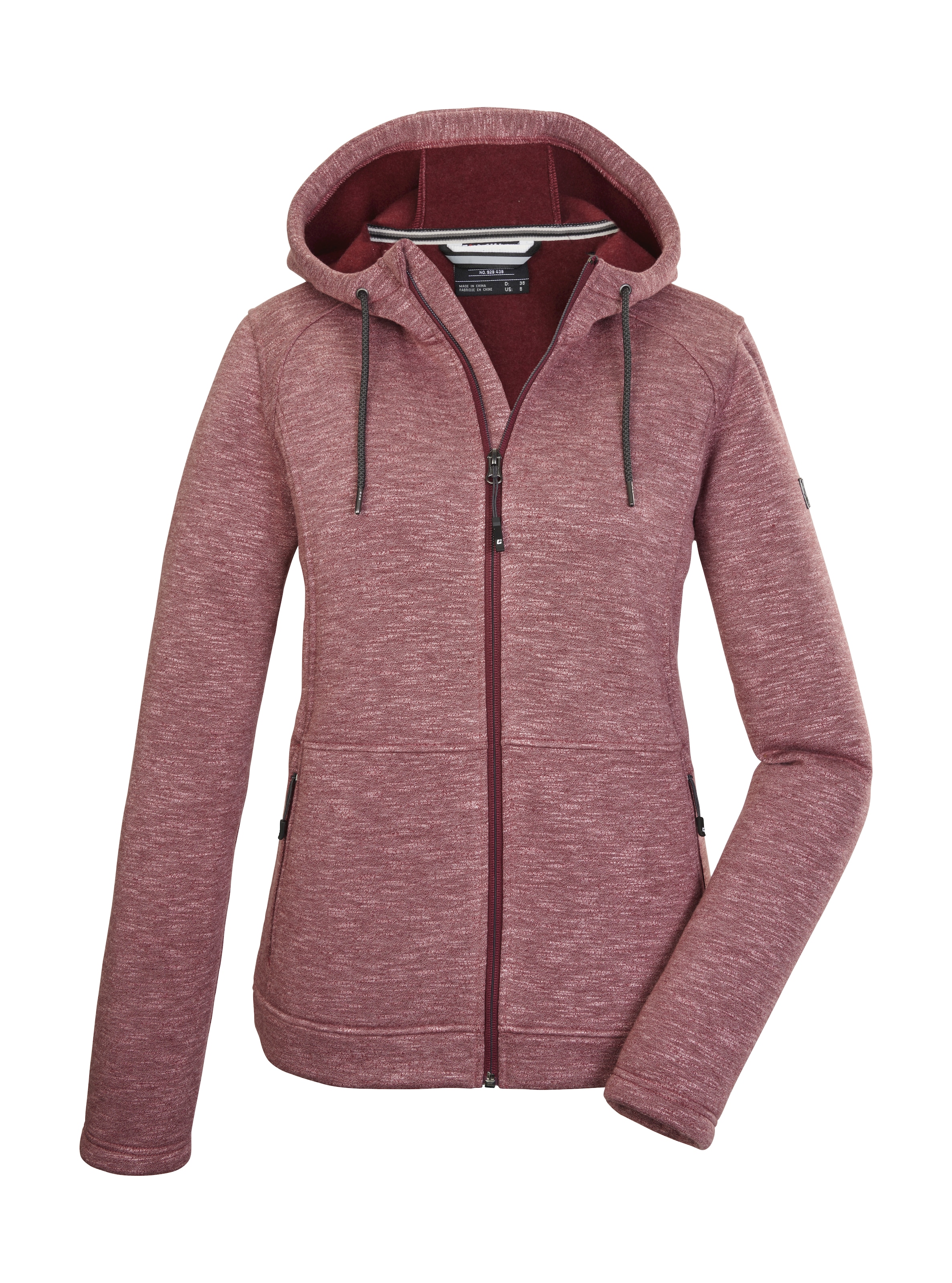 Strickjacke „KOW 6 WMN FLX JCKT“, Gr. 38, weinrot